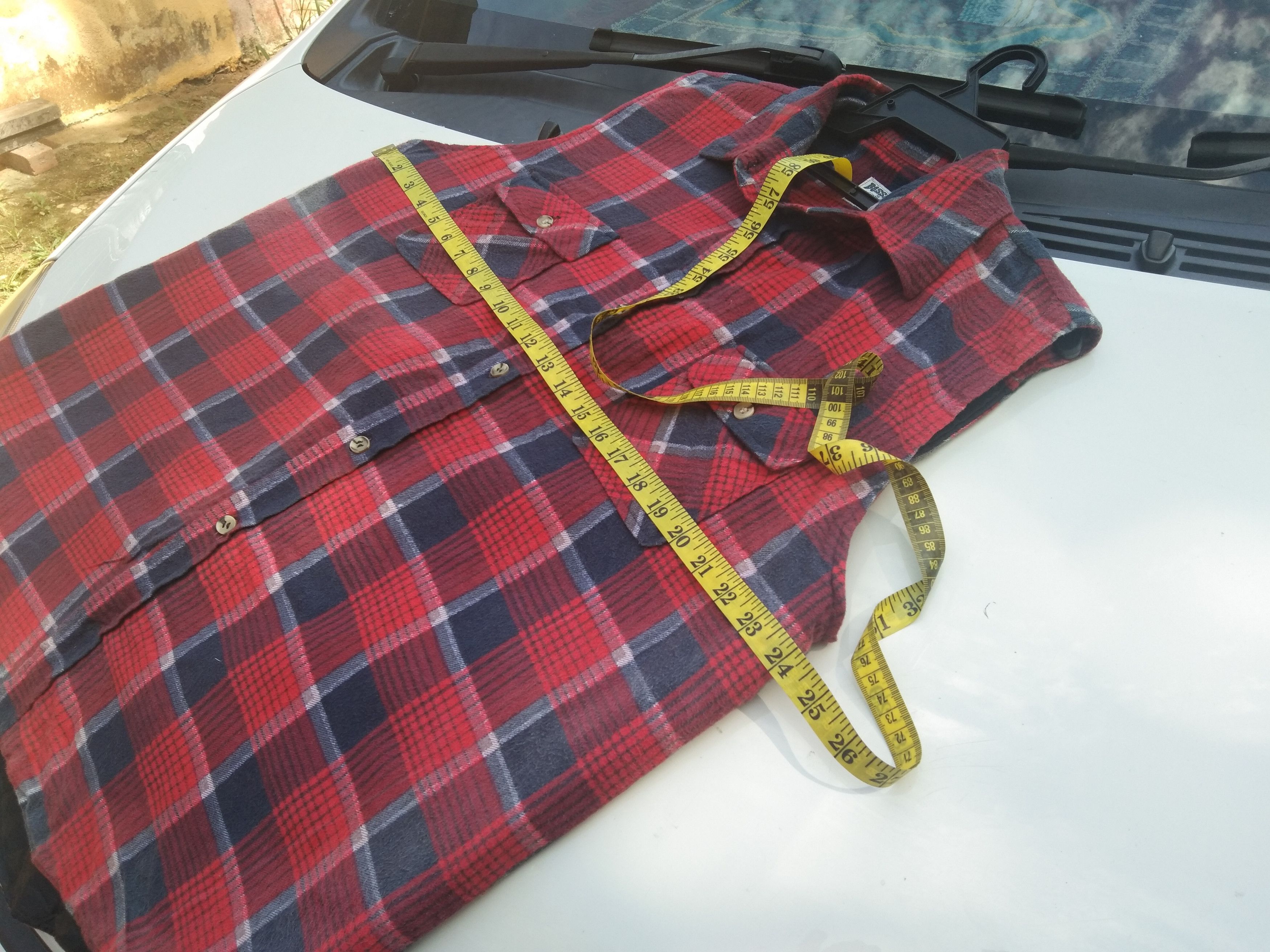 Flannel × Vintage VINTAGE LIGHTLAYERS SLEEVELESS FLANNEL JACKET Size US L / EU 52-54 / 3 - 9 Thumbnail