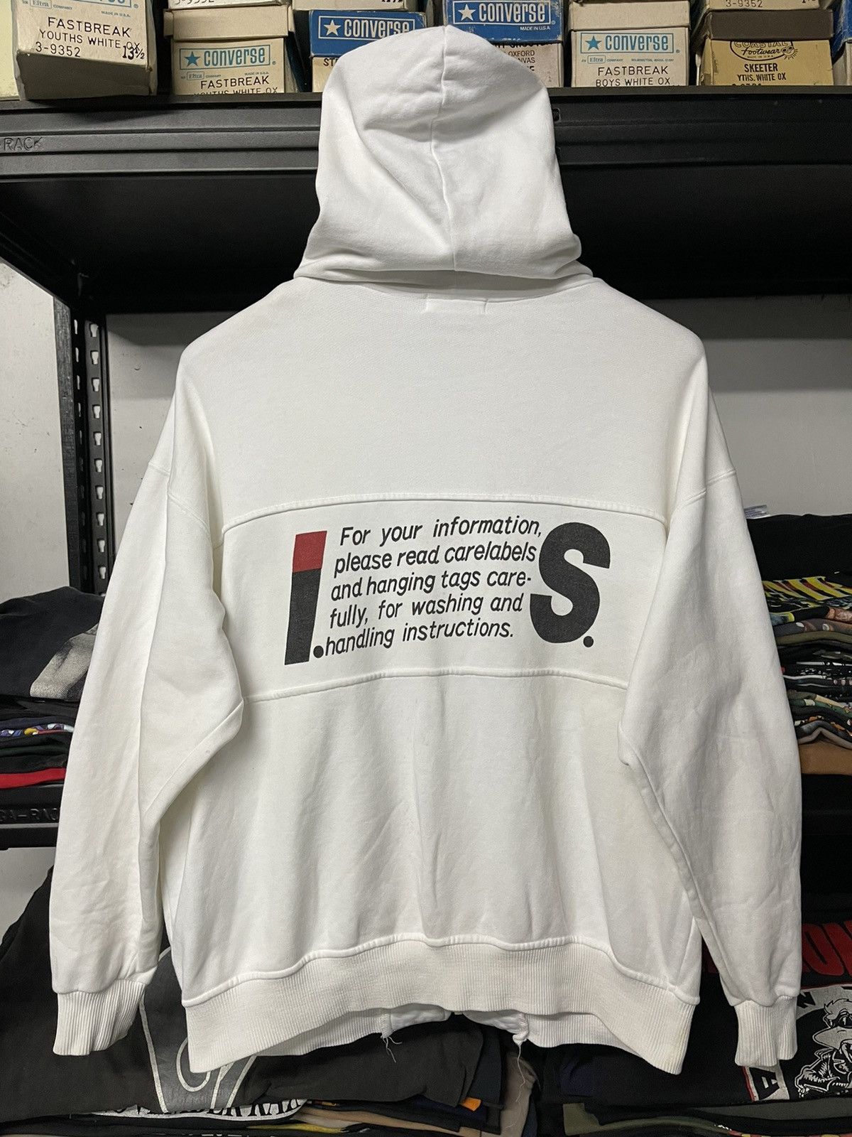 Issey Miyake Vintage 80s Issey Miyake Care Labels Hoodie Size US L / EU 52-54 / 3 - 1 Thumbnail