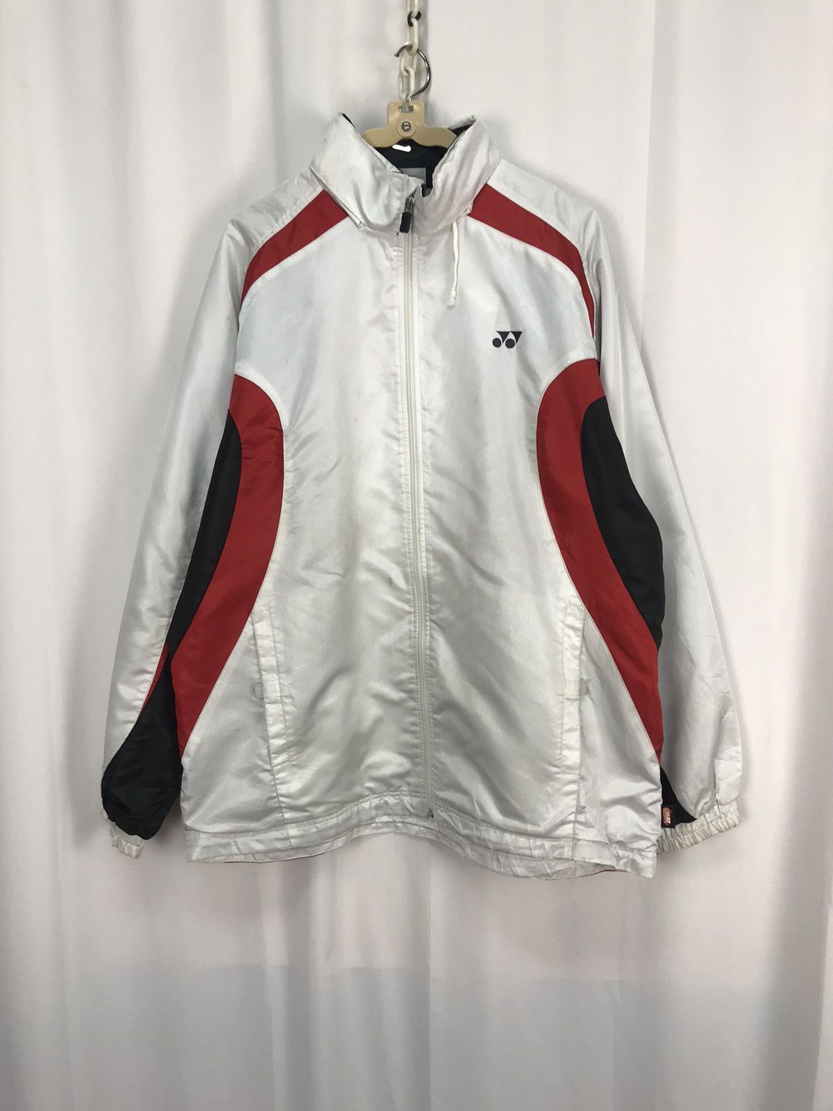 Japanese Brand × Vintage Vintage yonex zipper jacket hidden hoodie Size US L / EU 52-54 / 3 - 10 Thumbnail