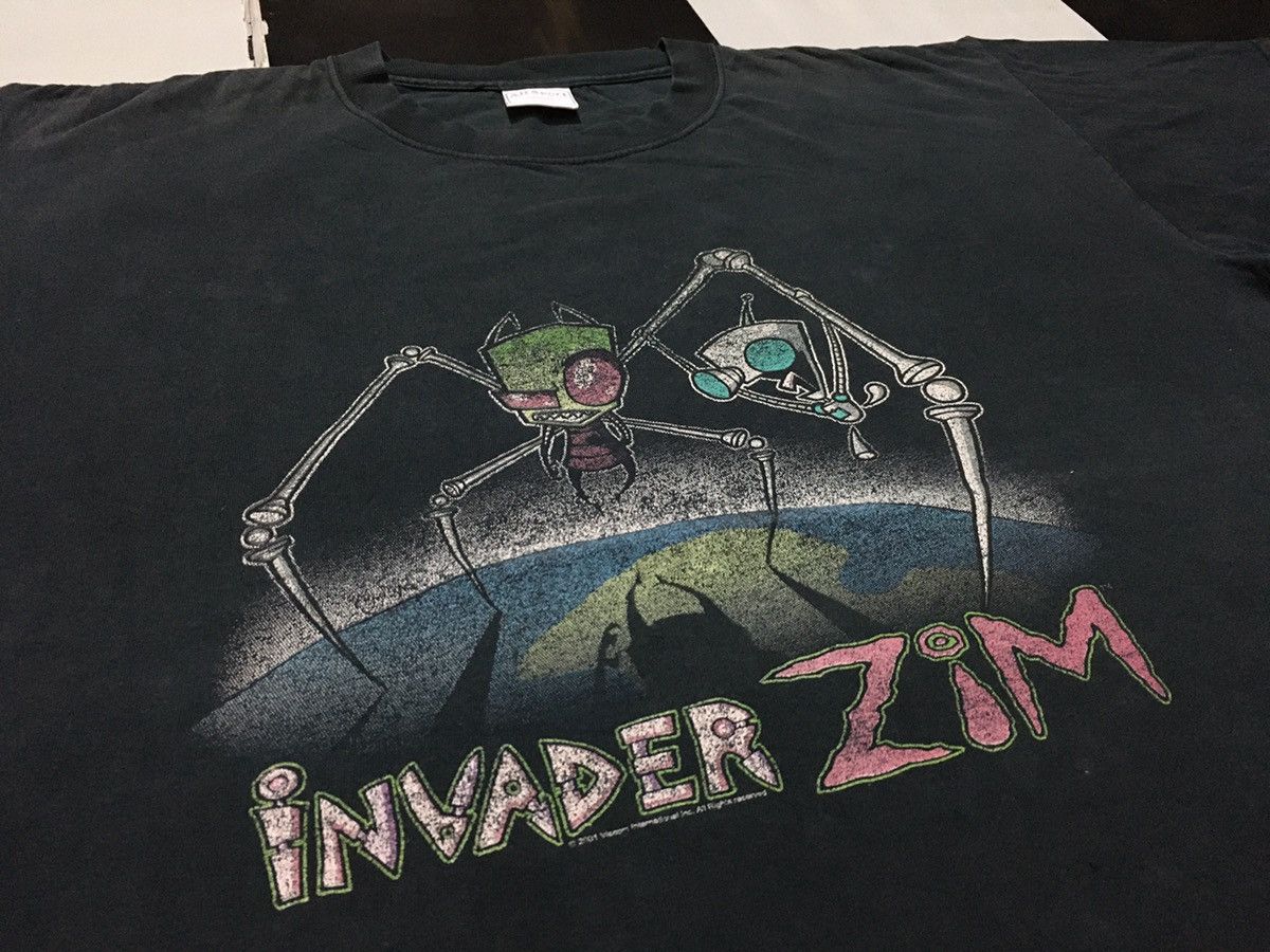 Cartoon Network × Vintage Vintage Invader Zim Shirt 2000s Nickelodeon Size US XL / EU 56 / 4 - 1 Thumbnail