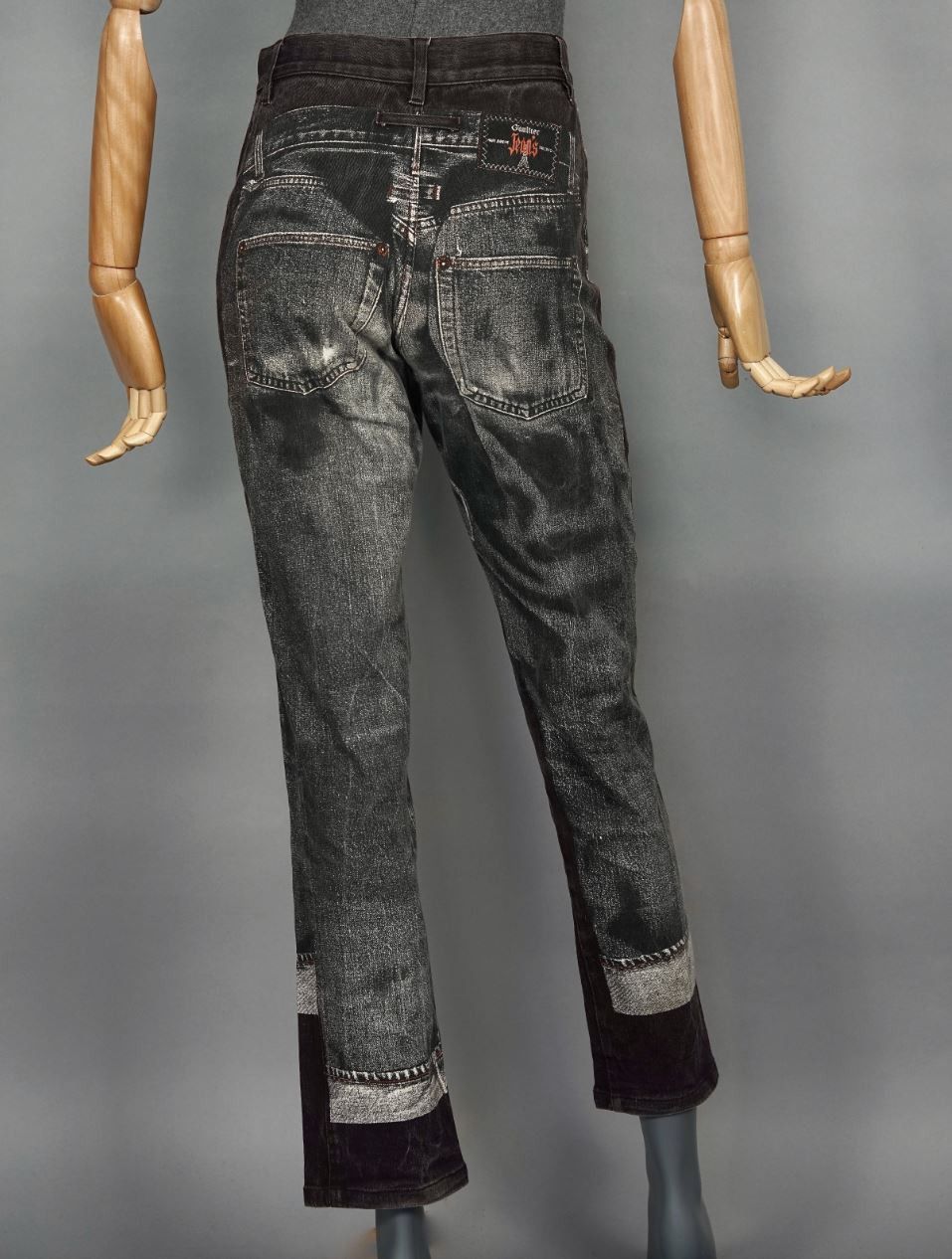Jean Paul Gaultier Jean Paul Gaultier Trousers Pants Jeans Opctical Illusion Size 26" / US 2 / IT 38 - 5 Thumbnail