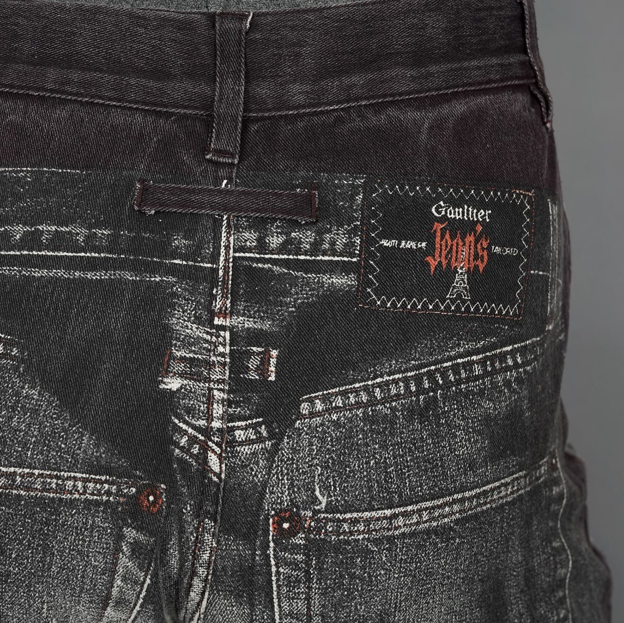 Jean Paul Gaultier Jean Paul Gaultier Trousers Pants Jeans Opctical Illusion Size 26" / US 2 / IT 38 - 7 Thumbnail