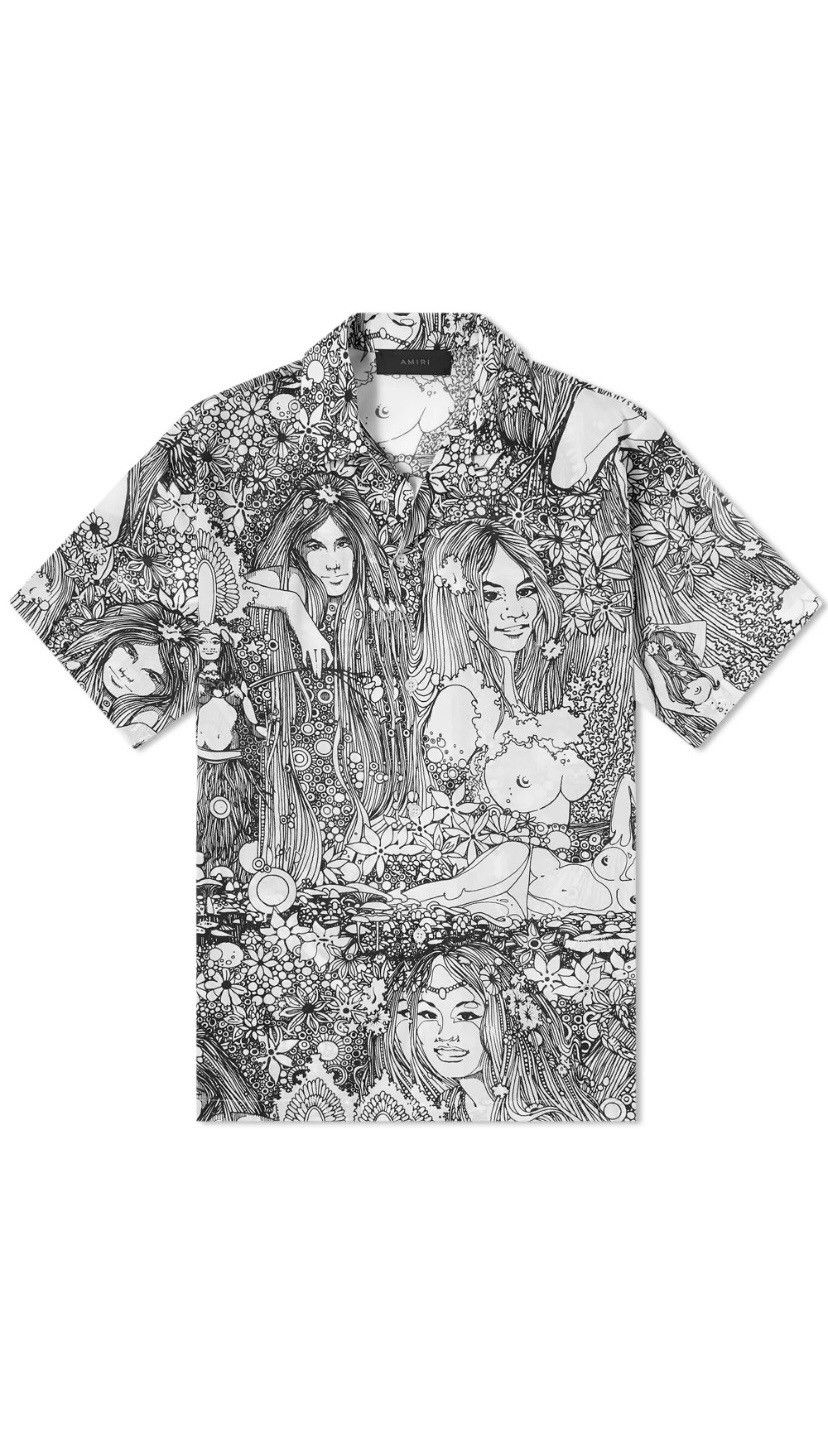 Amiri $990 🤑 Amiri nude line girl short sleeve white shirt BNWT Size US S / EU 44-46 / 1 - 1 Thumbnail
