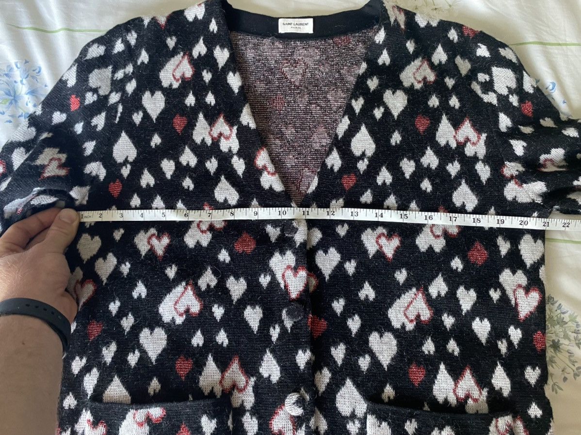 Saint Laurent Paris SS16 😍 Saint Laurent surf sound hearts cardigan Hedi Slimane Size US S / EU 44-46 / 1 - 7 Thumbnail