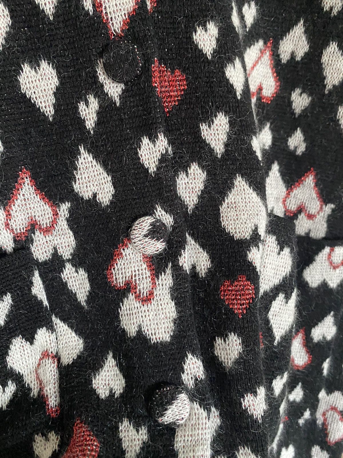 Saint Laurent Paris SS16 😍 Saint Laurent surf sound hearts cardigan Hedi Slimane Size US S / EU 44-46 / 1 - 24 Thumbnail