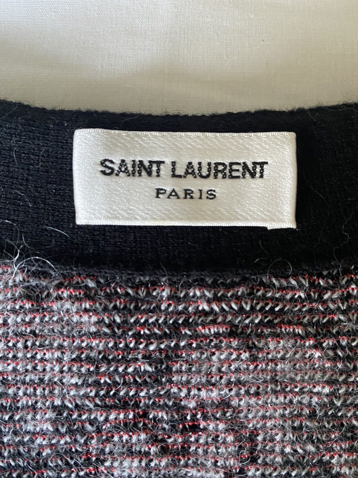 Saint Laurent Paris SS16 😍 Saint Laurent surf sound hearts cardigan Hedi Slimane Size US S / EU 44-46 / 1 - 11 Thumbnail