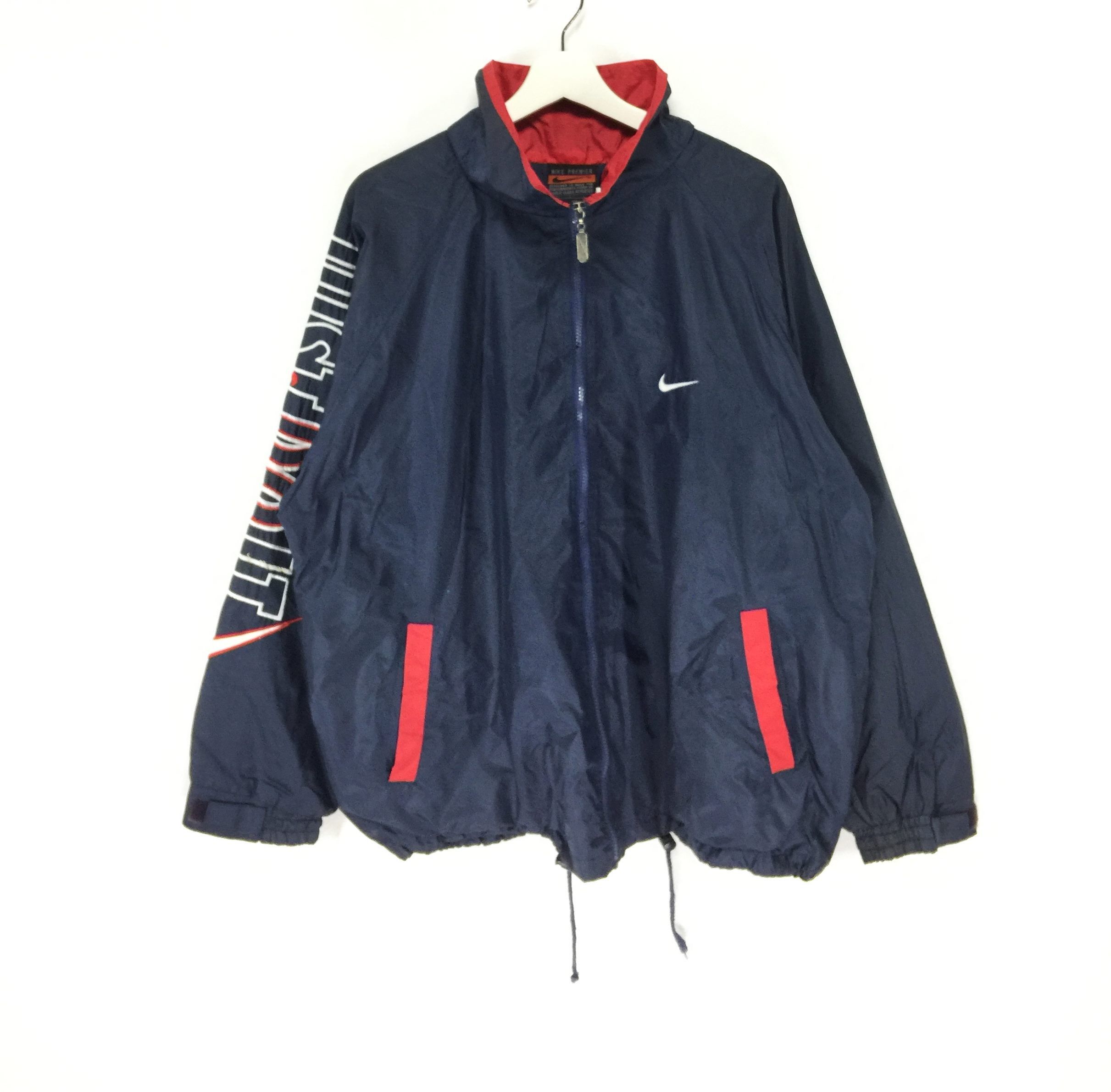 Nike × Vintage Nike spellout embroidery logo vintage 90s windbreaker Size US L / EU 52-54 / 3 - 2 Thumbnail