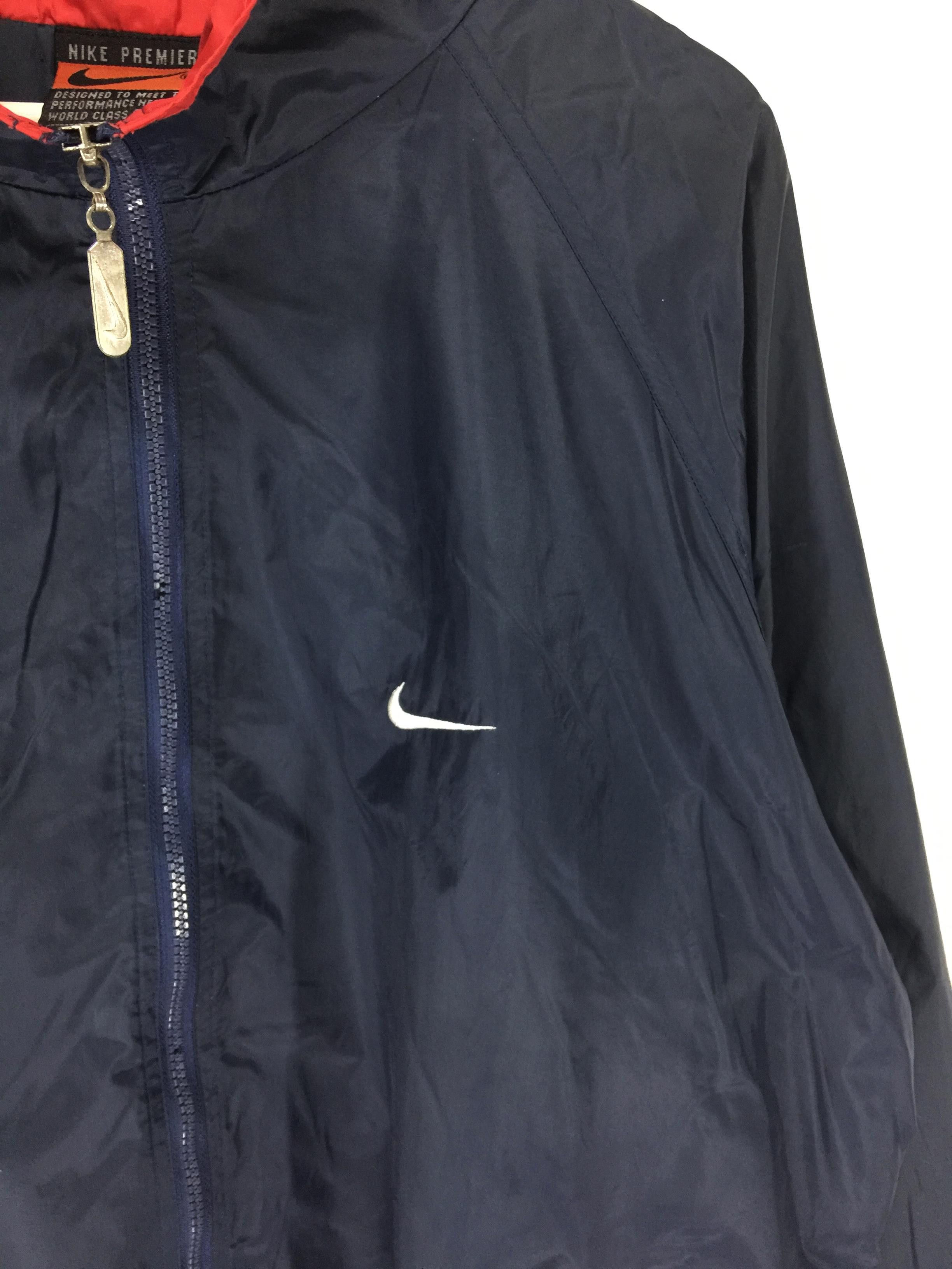Nike × Vintage Nike spellout embroidery logo vintage 90s windbreaker Size US L / EU 52-54 / 3 - 3 Thumbnail