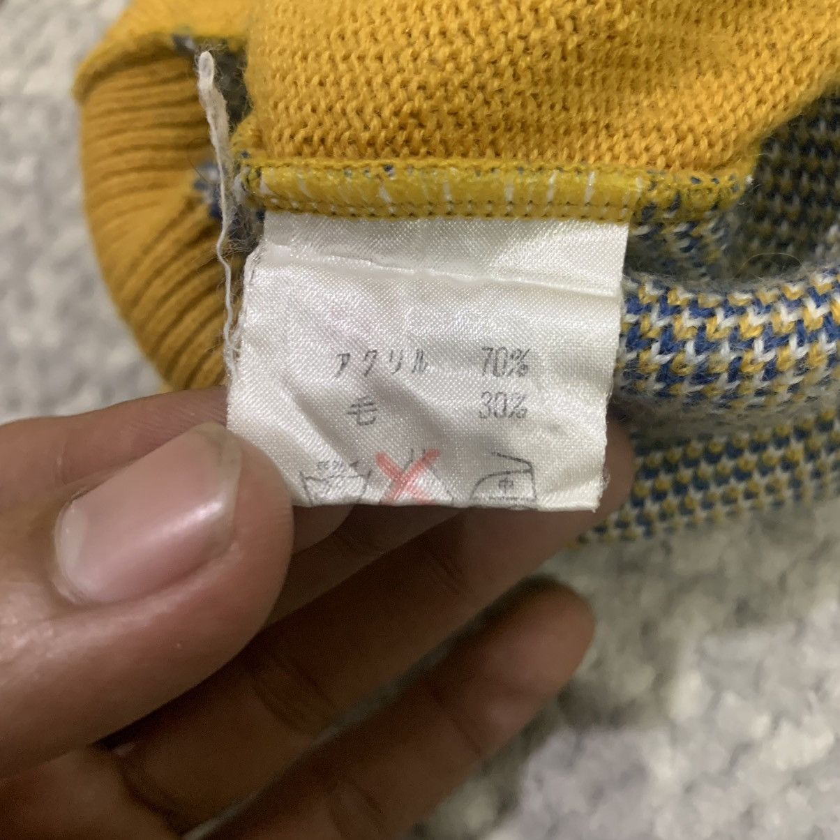 Aran Isles Knitwear × Japanese Brand CASHING Chevron Zigzag Allover Pure Knitwear Jumper Sweater Size M / US 6-8 / IT 42-44 - 15 Thumbnail