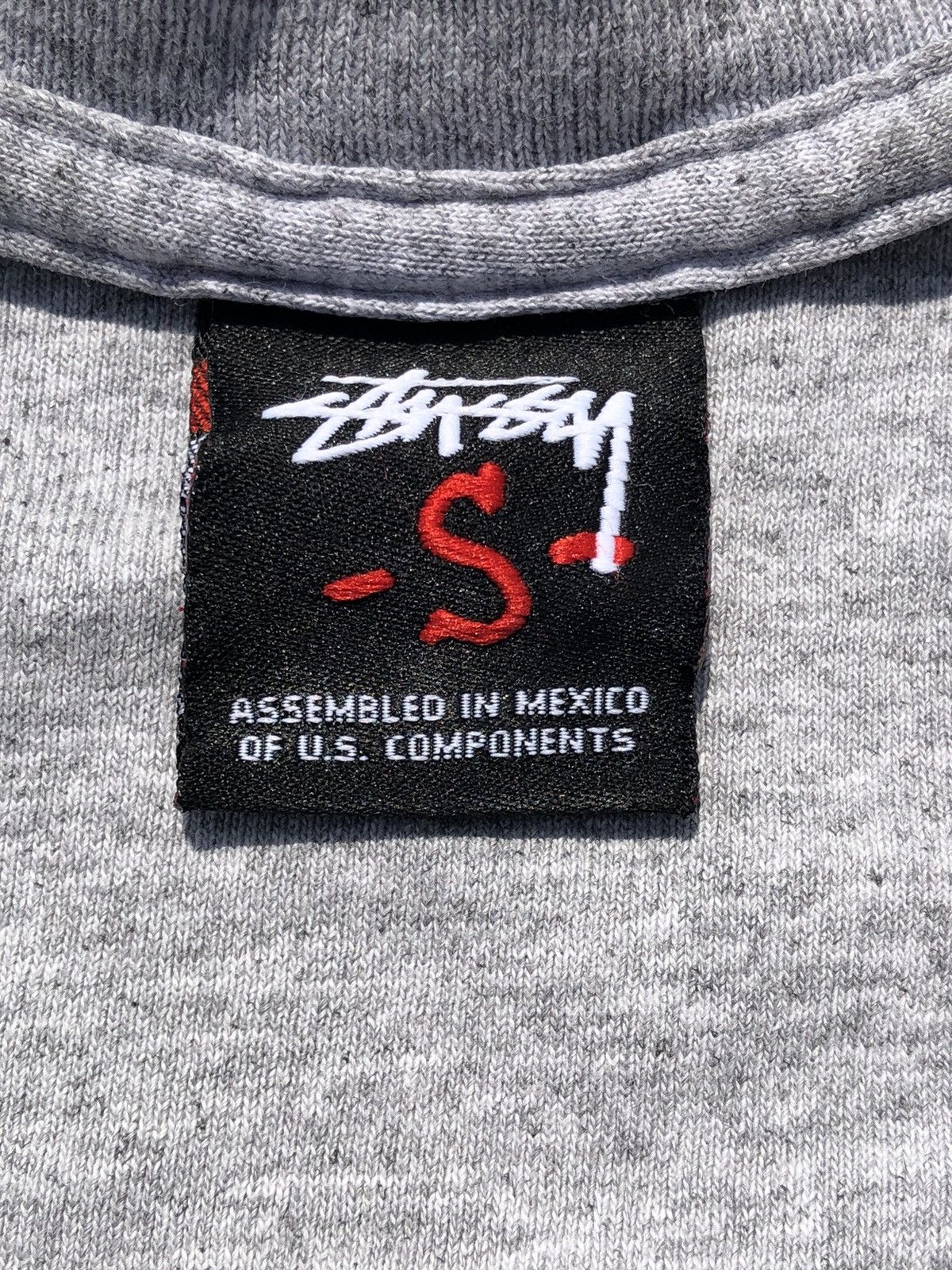 Stussy Vintage 2000s Stussy Big Logo Gray Tee Size US S / EU 44-46 / 1 - 12 Thumbnail