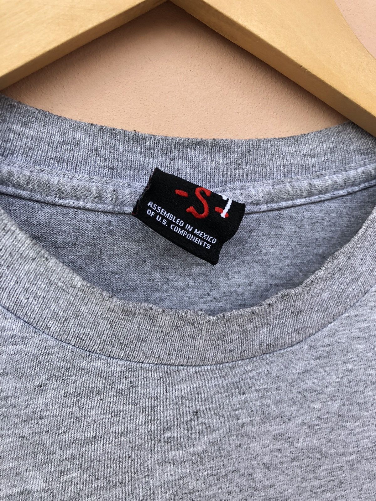 Stussy Vintage 2000s Stussy Big Logo Gray Tee Size US S / EU 44-46 / 1 - 11 Thumbnail