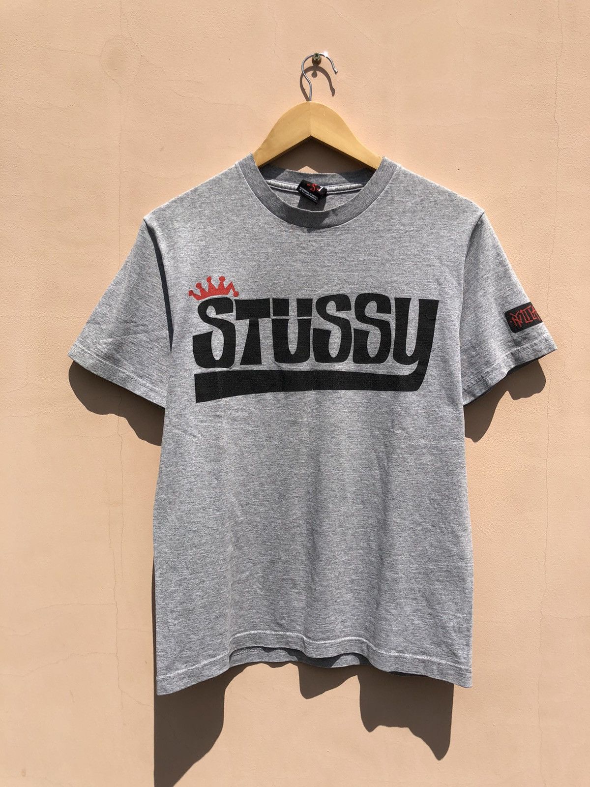Stussy Vintage 2000s Stussy Big Logo Gray Tee Size US S / EU 44-46 / 1 - 2 Thumbnail