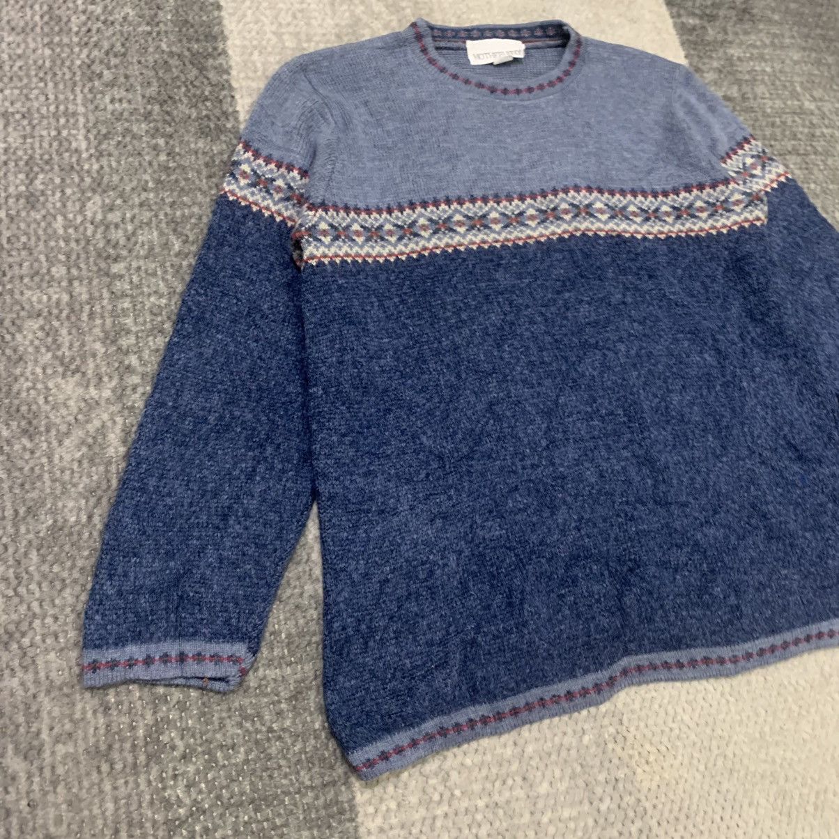 MOTHERHOOD Vintage USA Handknit Baggy Pure Knitwear Sweater