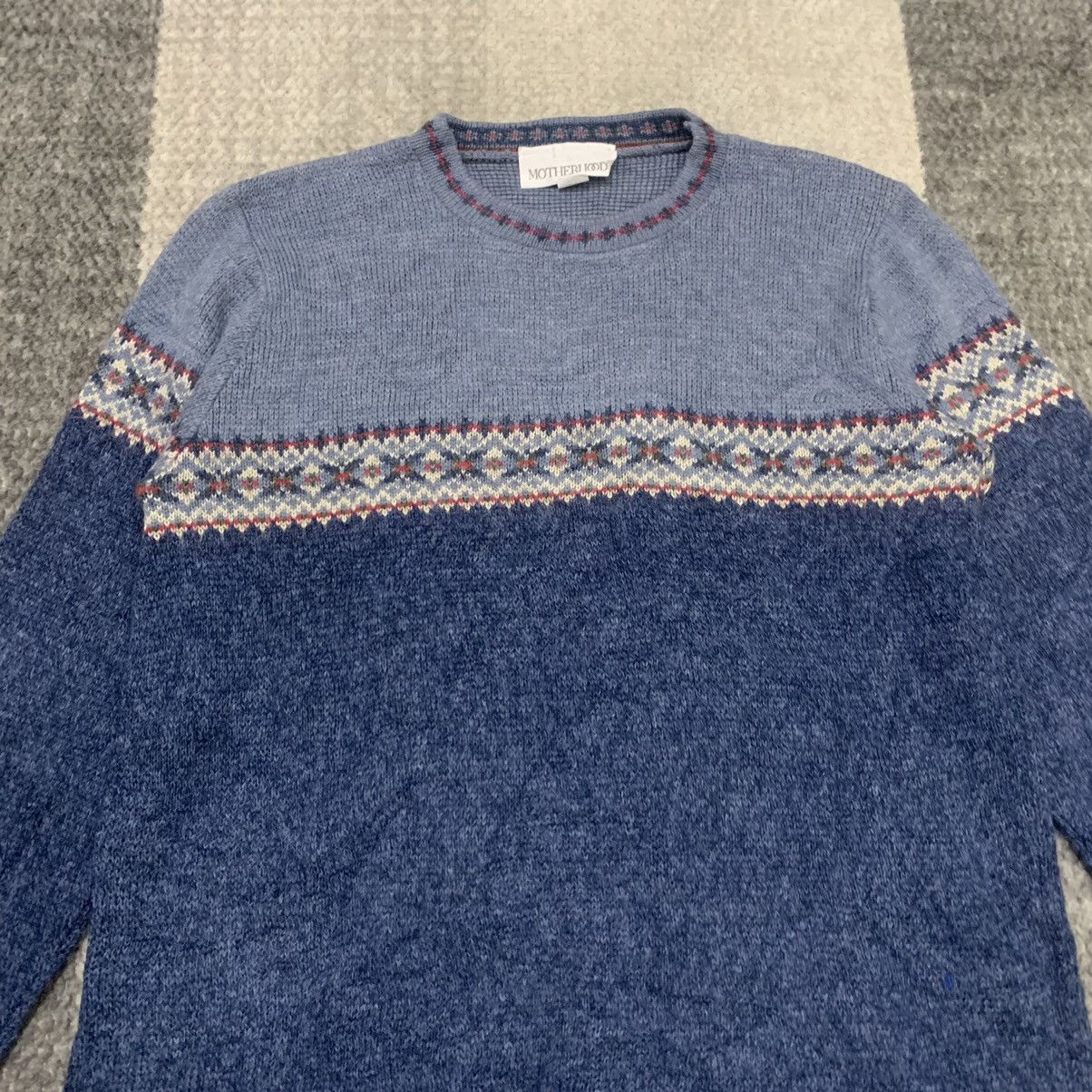 MOTHERHOOD Vintage USA Handknit Baggy Pure Knitwear Sweater