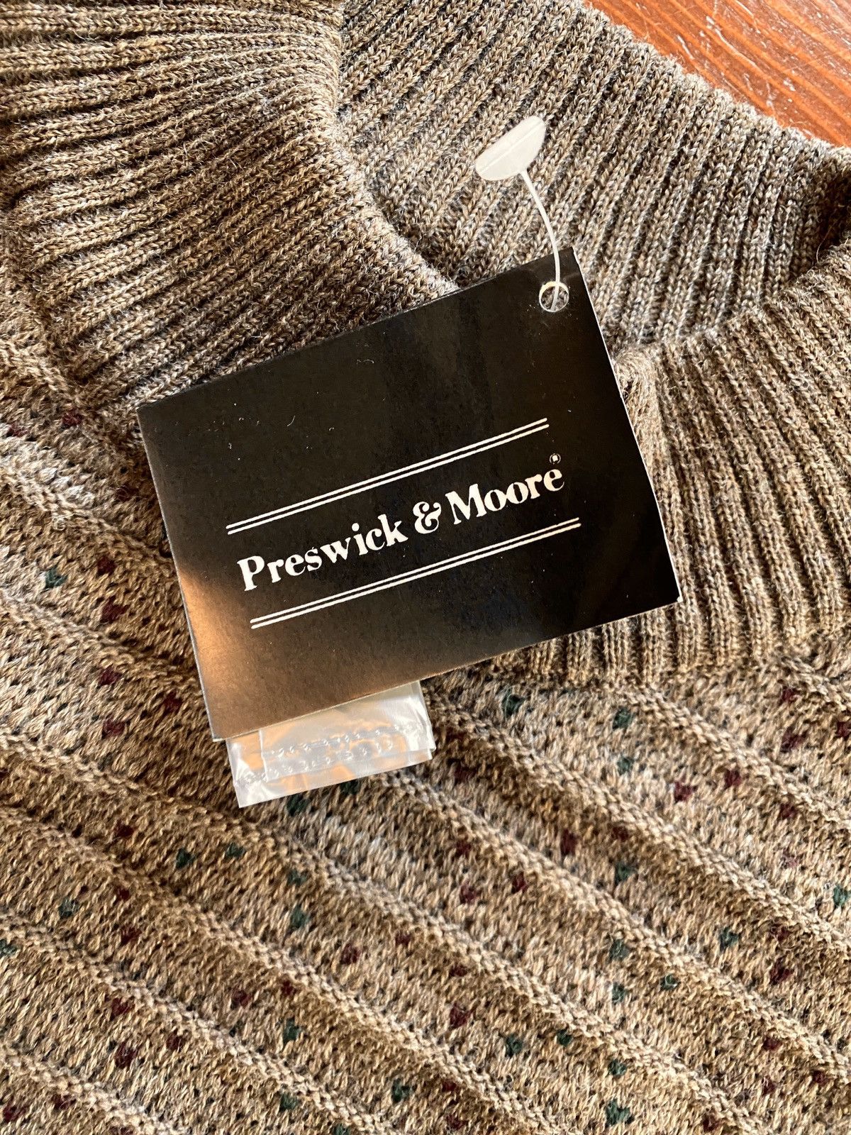 Vintage Vintage NWT 80’s Preswick & Moore Wool Knit Sweater Size US M / EU 48-50 / 2 - 7 Thumbnail