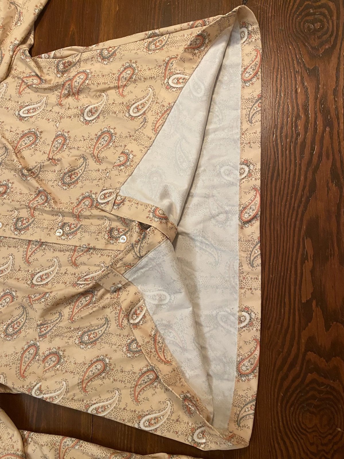 Sears Vintage 70’s Sears Polyester Paisley Long Sleeve Button Up Size US L / EU 52-54 / 3 - 4 Thumbnail
