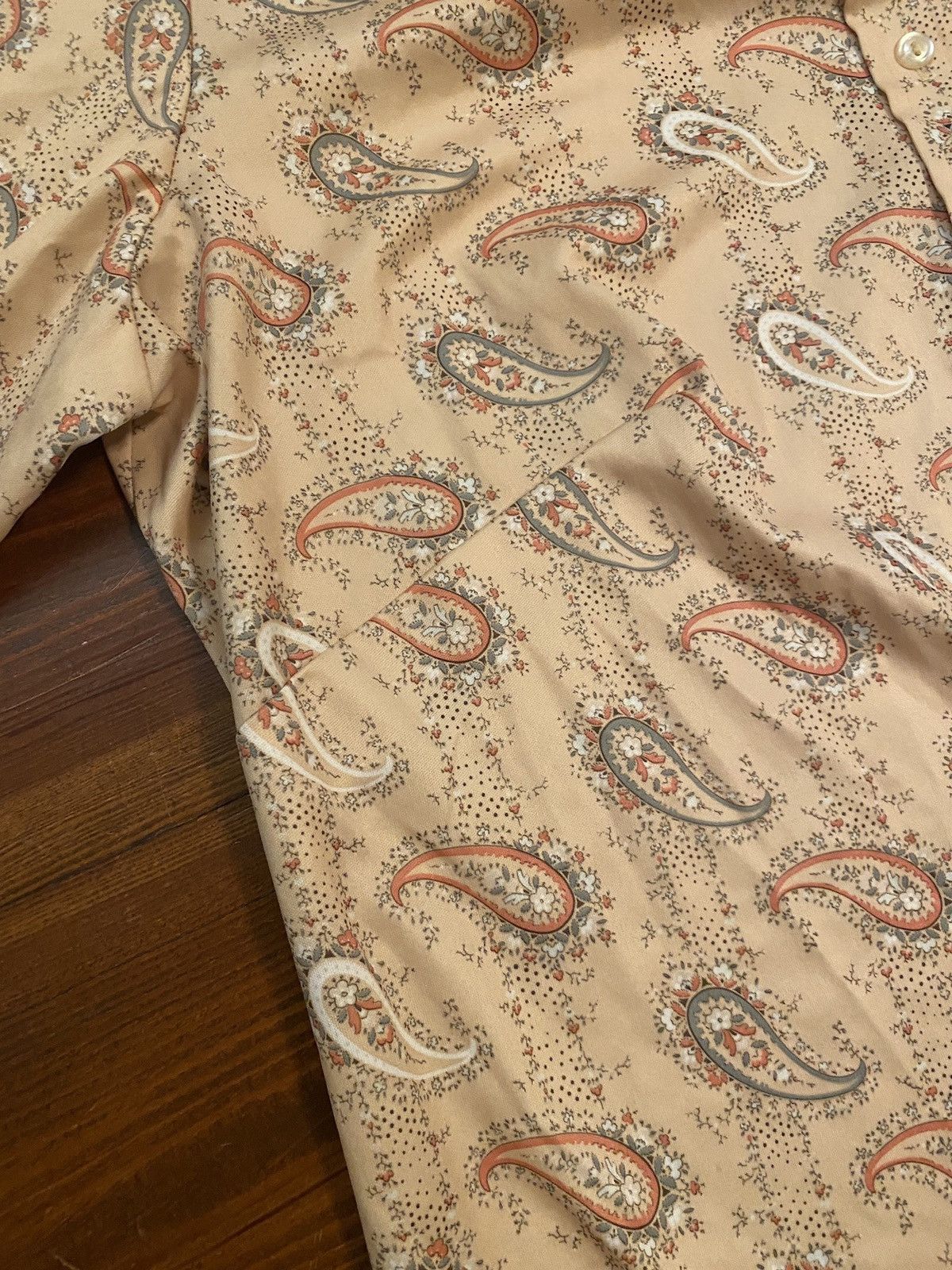 Sears Vintage 70’s Sears Polyester Paisley Long Sleeve Button Up Size US L / EU 52-54 / 3 - 6 Thumbnail