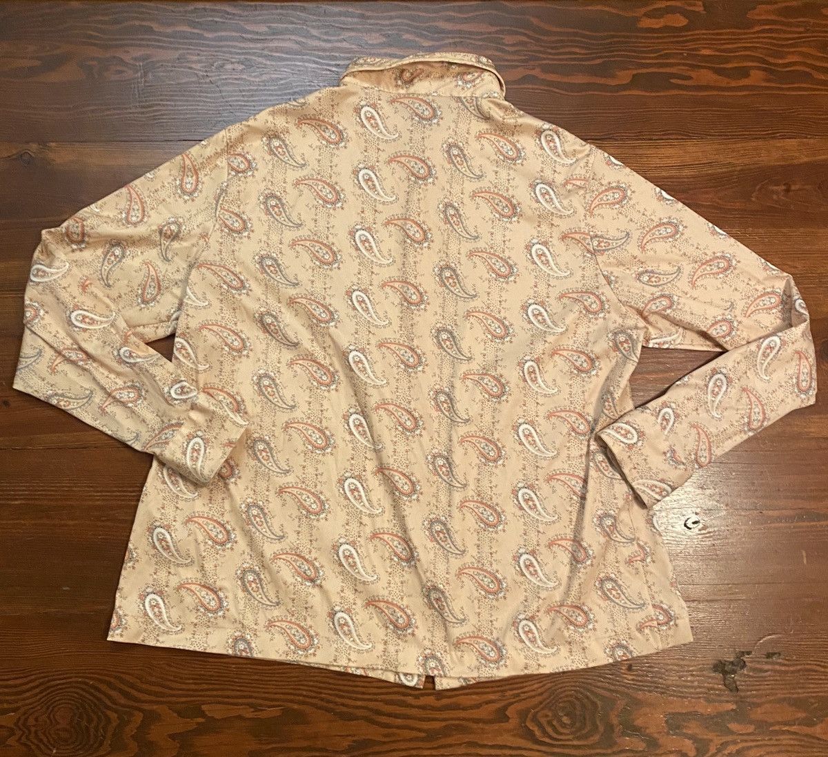 Sears Vintage 70’s Sears Polyester Paisley Long Sleeve Button Up Size US L / EU 52-54 / 3 - 8 Thumbnail