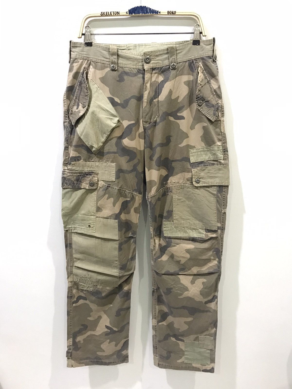 Avirex AVIREX Avant Garde Patchwork Multi Camo Cargo Tactical Pant Size US 34 / EU 50 - 1 Thumbnail