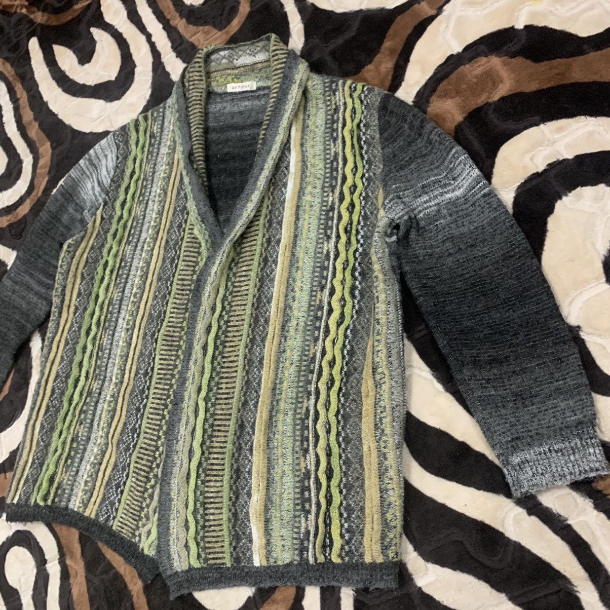 Designer × Other ARTIPUR Coogi Inspired Pure Cable Knitwear Cardigan Sweater Size US M / EU 48-50 / 2 - 6 Thumbnail