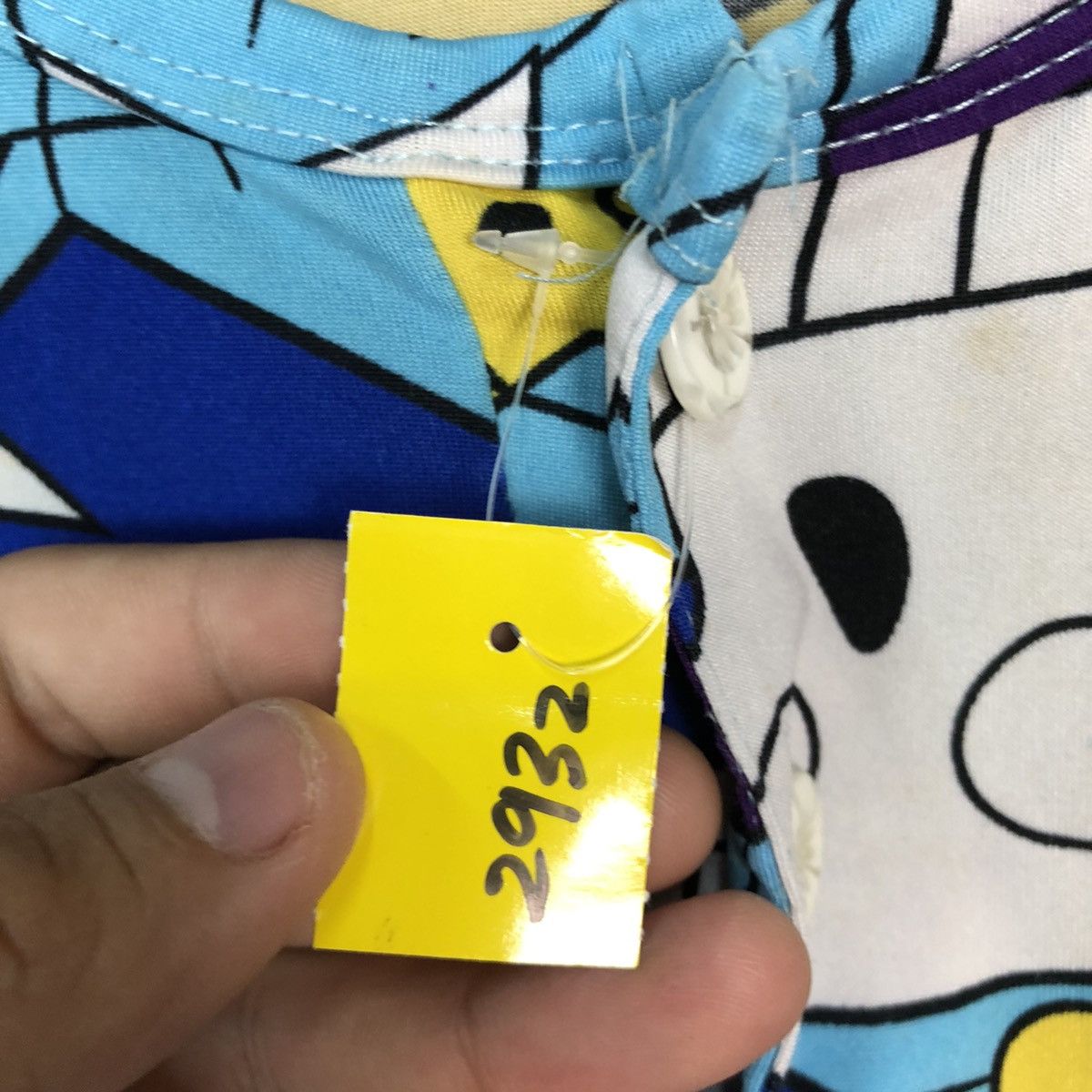 Japanese Brand Cartoon skull Design Blue Full Print tee #2932 Size US L / EU 52-54 / 3 - 8 Thumbnail