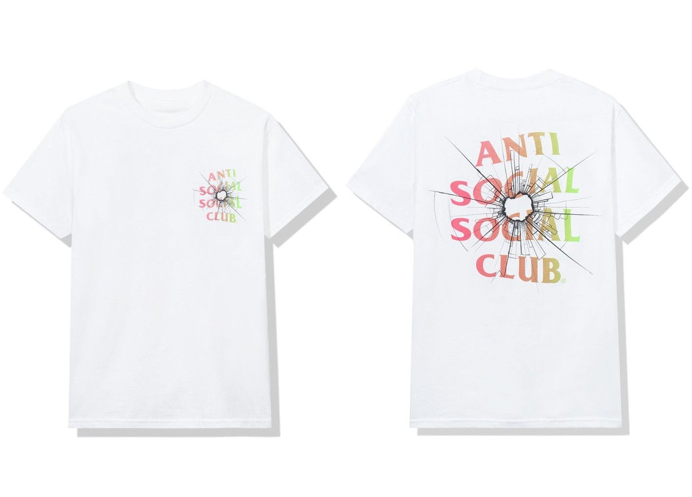 DS ASSC shattered glasses Logo Theories White Tee BAPE KITH