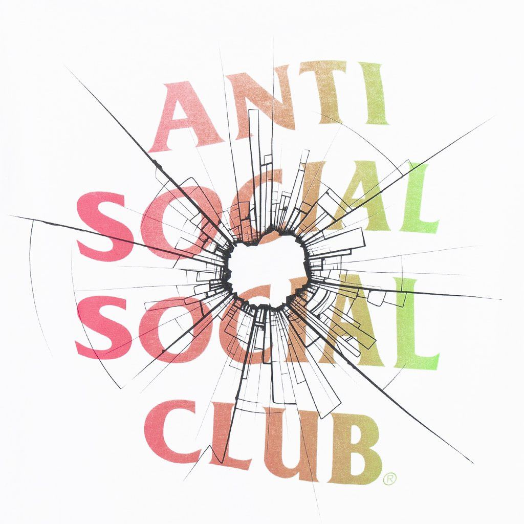 Anti Social Social Club DS ASSC shattered glasses Logo Theories White Tee BAPE KITH Size US XL / EU 56 / 4 - 3 Thumbnail