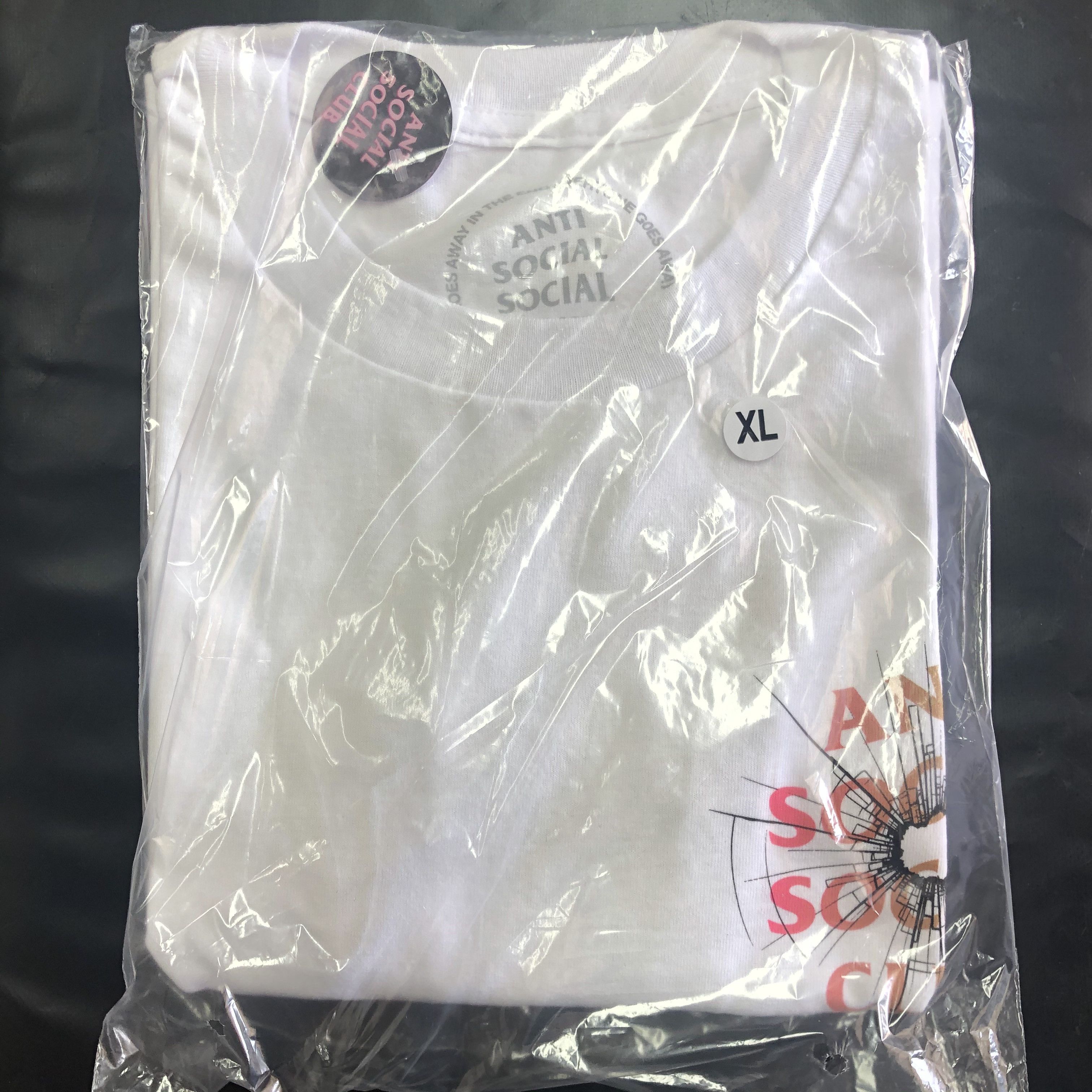 Anti Social Social Club DS ASSC shattered glasses Logo Theories White Tee BAPE KITH Size US XL / EU 56 / 4 - 2 Thumbnail