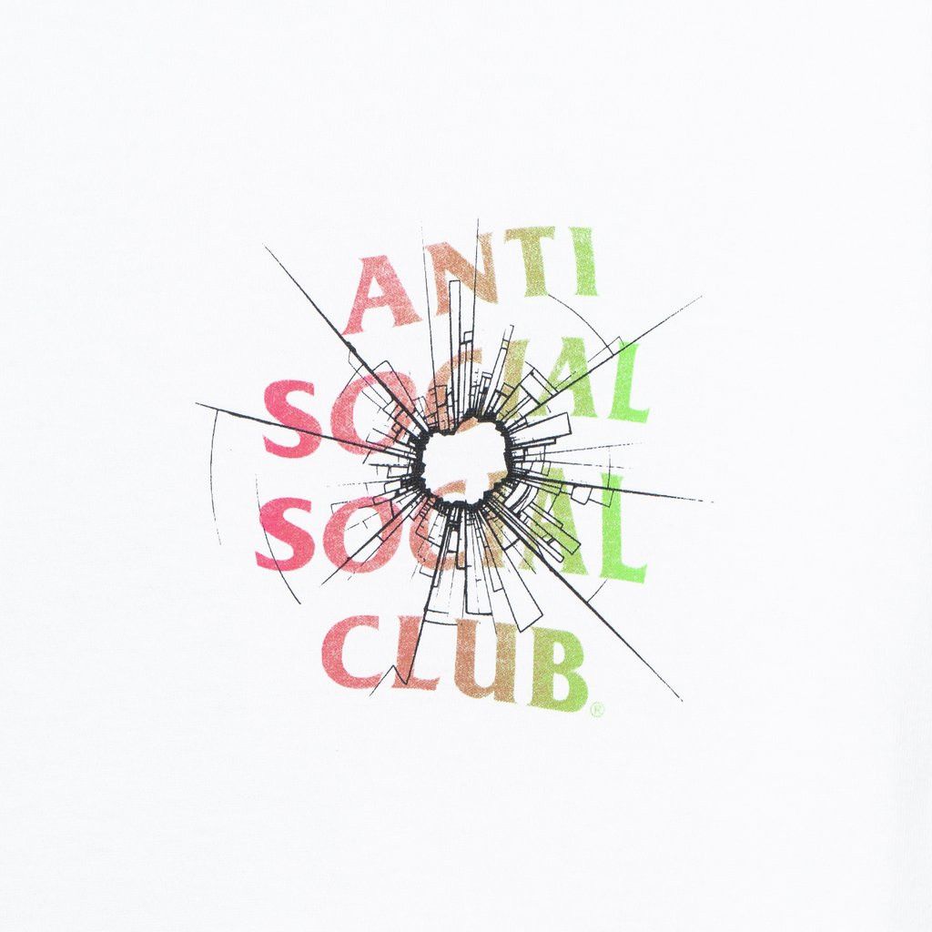 Anti Social Social Club DS ASSC shattered glasses Logo Theories White Tee BAPE KITH Size US XL / EU 56 / 4 - 5 Thumbnail