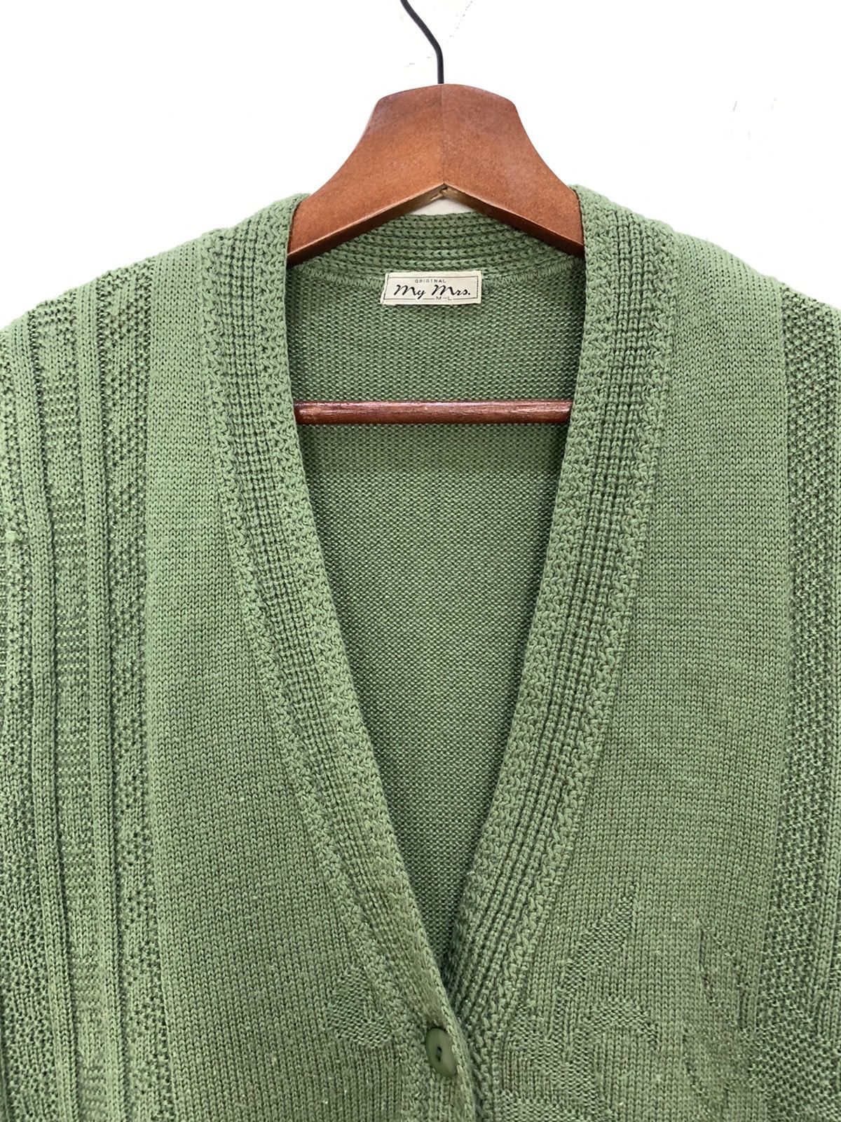Japanese Brand MY MRS Allover Art Cable Knitwear Patterned Cardigan Vest Size US M / EU 48-50 / 2 - 7 Thumbnail