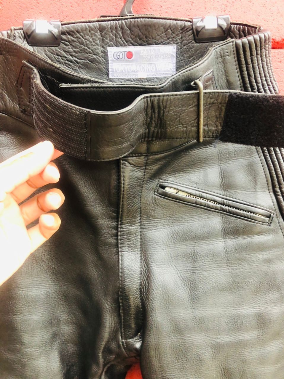 Genuine Leather × Japanese Brand × Vintage Vintage Motorcycle Leather Designer fashionStyle Pant Size US 29 - 7 Thumbnail