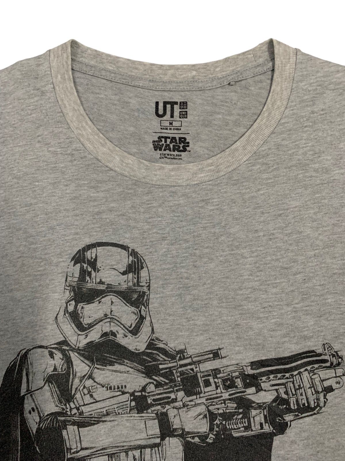 Cartoon Network × Uniqlo Vintage Uniqlo x Starwars Grey Graphic T-shirt Size US M / EU 48-50 / 2 - 4 Thumbnail