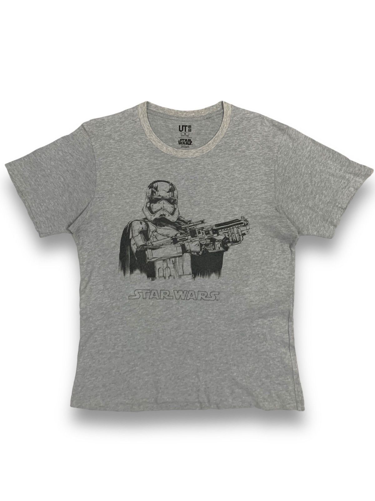 Cartoon Network × Uniqlo Vintage Uniqlo x Starwars Grey Graphic T-shirt Size US M / EU 48-50 / 2 - 1 Thumbnail