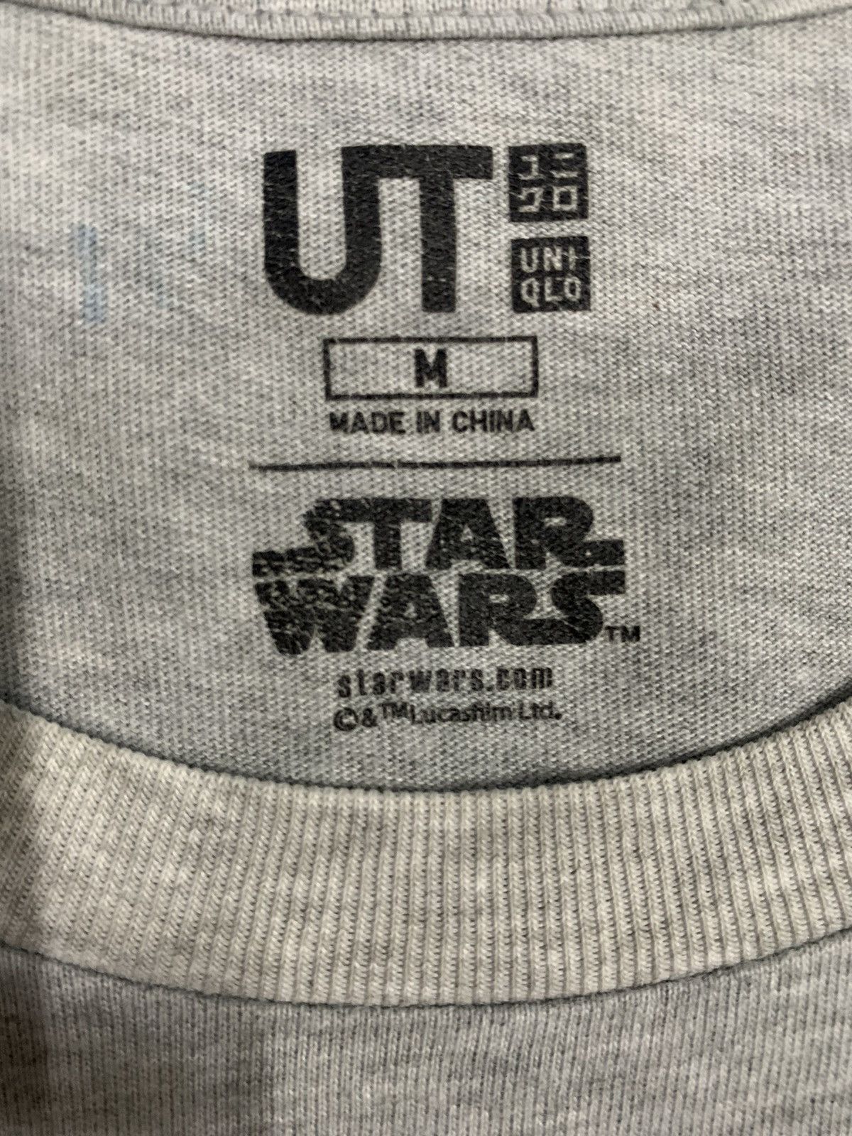 Cartoon Network × Uniqlo Vintage Uniqlo x Starwars Grey Graphic T-shirt Size US M / EU 48-50 / 2 - 10 Thumbnail