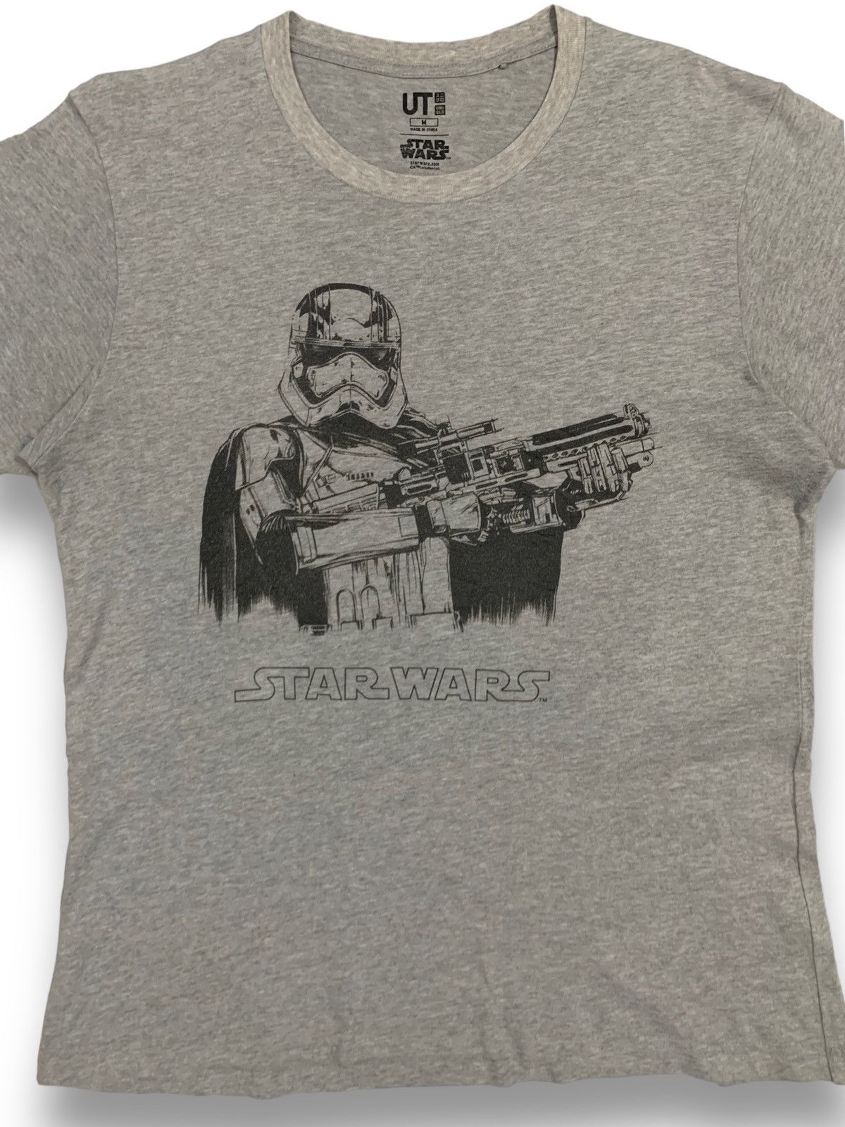 Cartoon Network × Uniqlo Vintage Uniqlo x Starwars Grey Graphic T-shirt Size US M / EU 48-50 / 2 - 3 Thumbnail