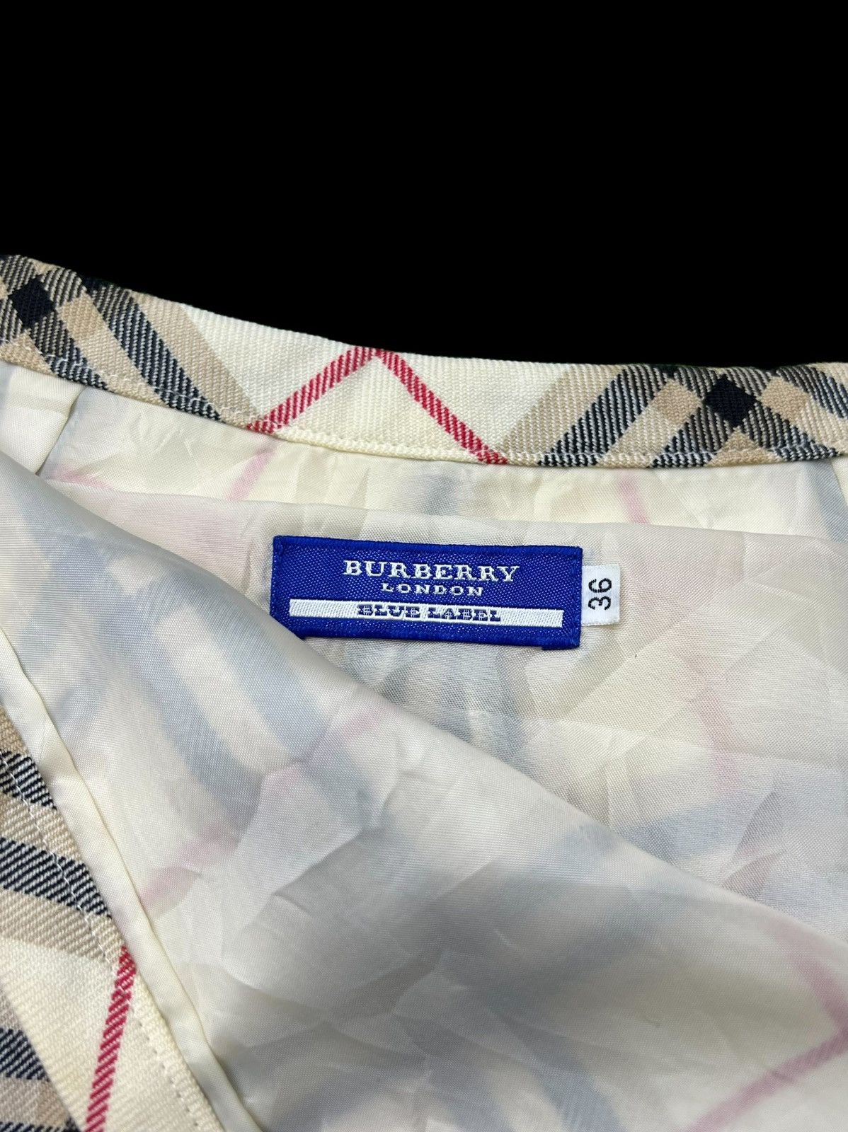Burberry × Burberry Prorsum VINTAGE MINI SKIRT BURBERRY LONDON BLUE LABEL NOVACHECK Size 24" / US 00 / IT 34 - 7 Thumbnail