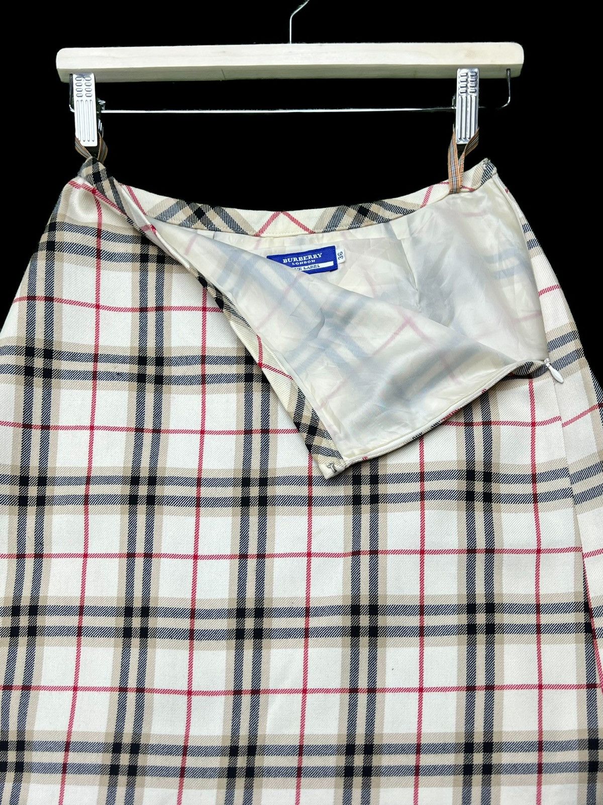 Burberry × Burberry Prorsum VINTAGE MINI SKIRT BURBERRY LONDON BLUE LABEL NOVACHECK Size 24" / US 00 / IT 34 - 2 Thumbnail