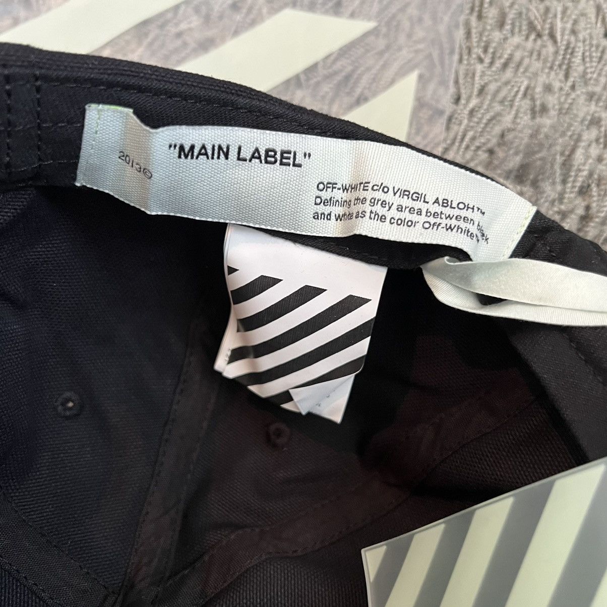 Off-White Off-White by Virgil Abloh embroidered cap black O/S BNWT Size ONE SIZE - 8 Thumbnail