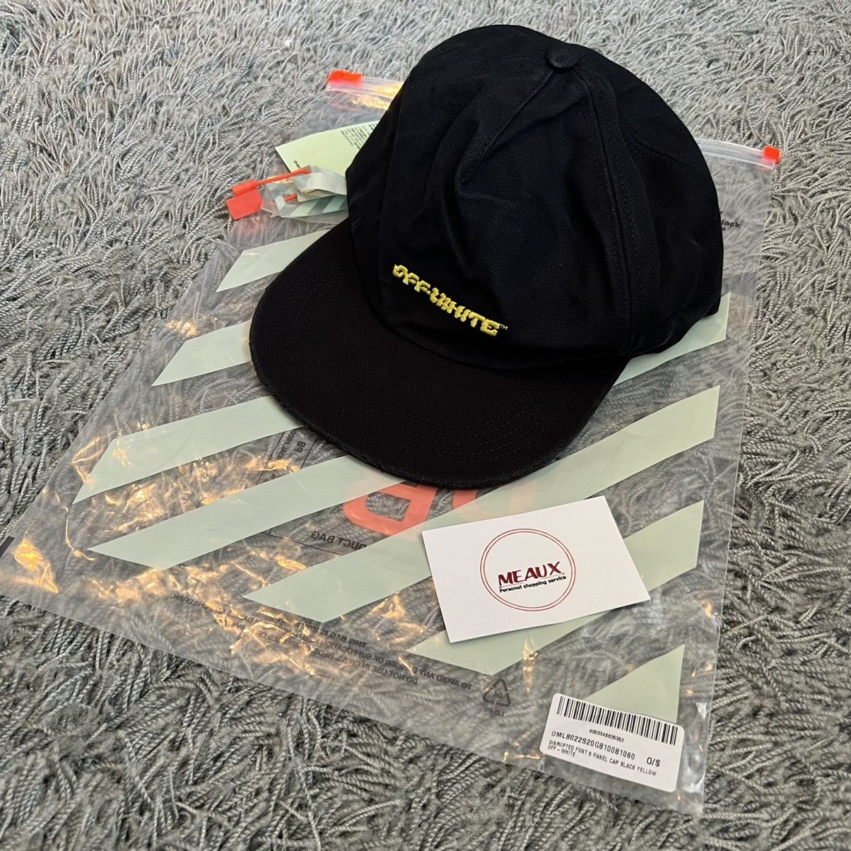 OFF-WHITE Embroidered Logo Baseball Cap Black