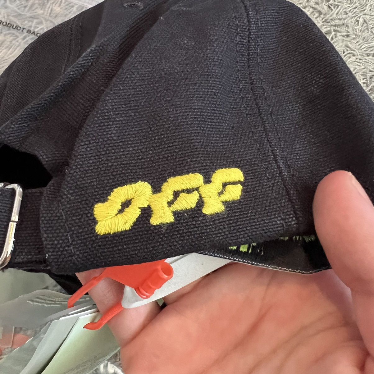 Off-White Off-White by Virgil Abloh embroidered cap black O/S BNWT Size ONE SIZE - 6 Thumbnail