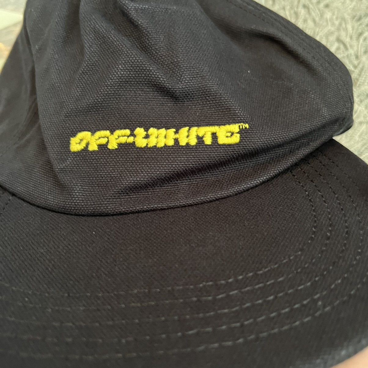 Off-White Off-White by Virgil Abloh embroidered cap black O/S BNWT Size ONE SIZE - 5 Thumbnail