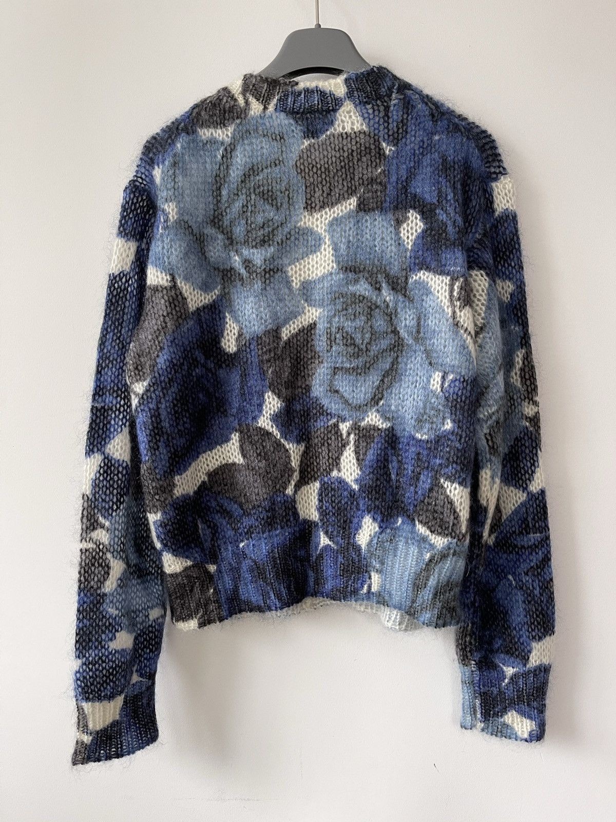 Prada 🧨GRAIL🧨 Prada Frankenstein Roses Print Mohair Cardigan Size US M / EU 48-50 / 2 - 4 Thumbnail