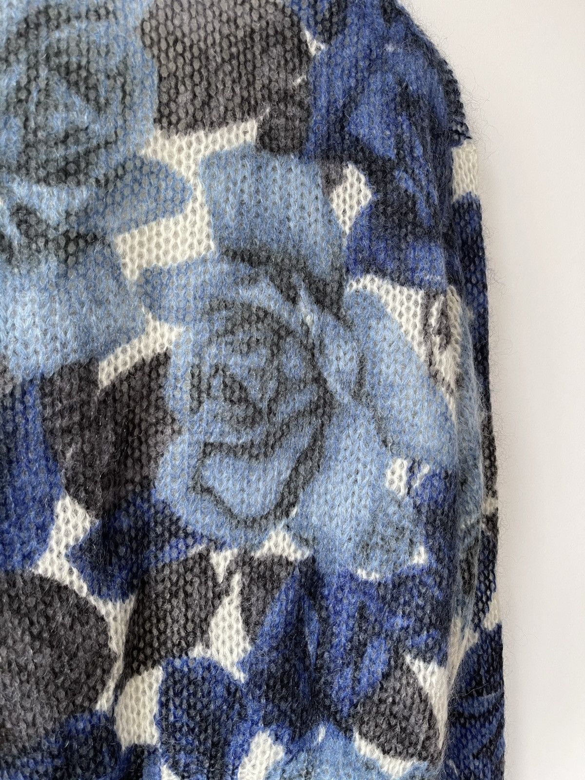 Prada 🧨GRAIL🧨 Prada Frankenstein Roses Print Mohair Cardigan Size US M / EU 48-50 / 2 - 3 Thumbnail