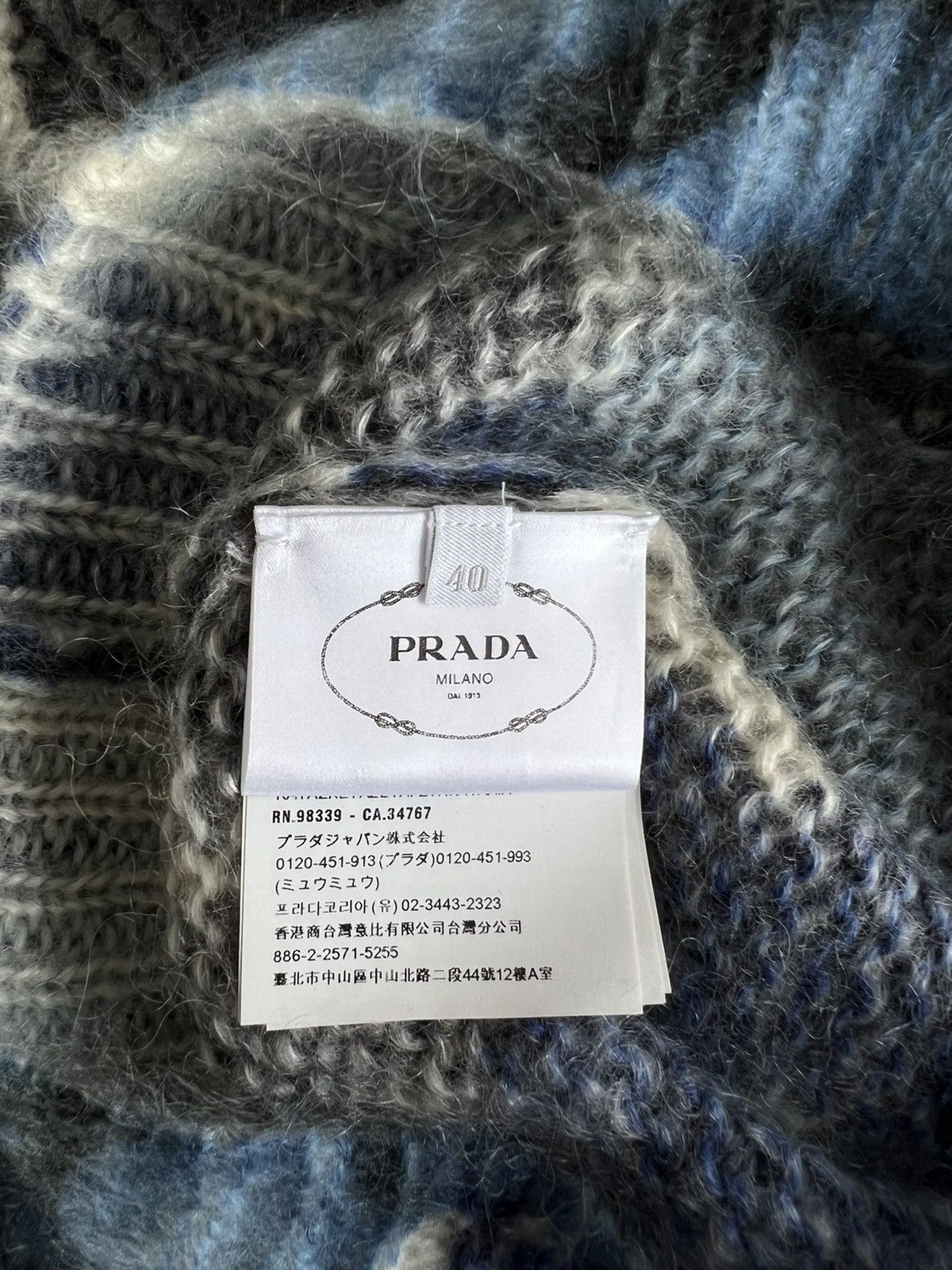 Prada 🧨GRAIL🧨 Prada Frankenstein Roses Print Mohair Cardigan Size US M / EU 48-50 / 2 - 6 Thumbnail