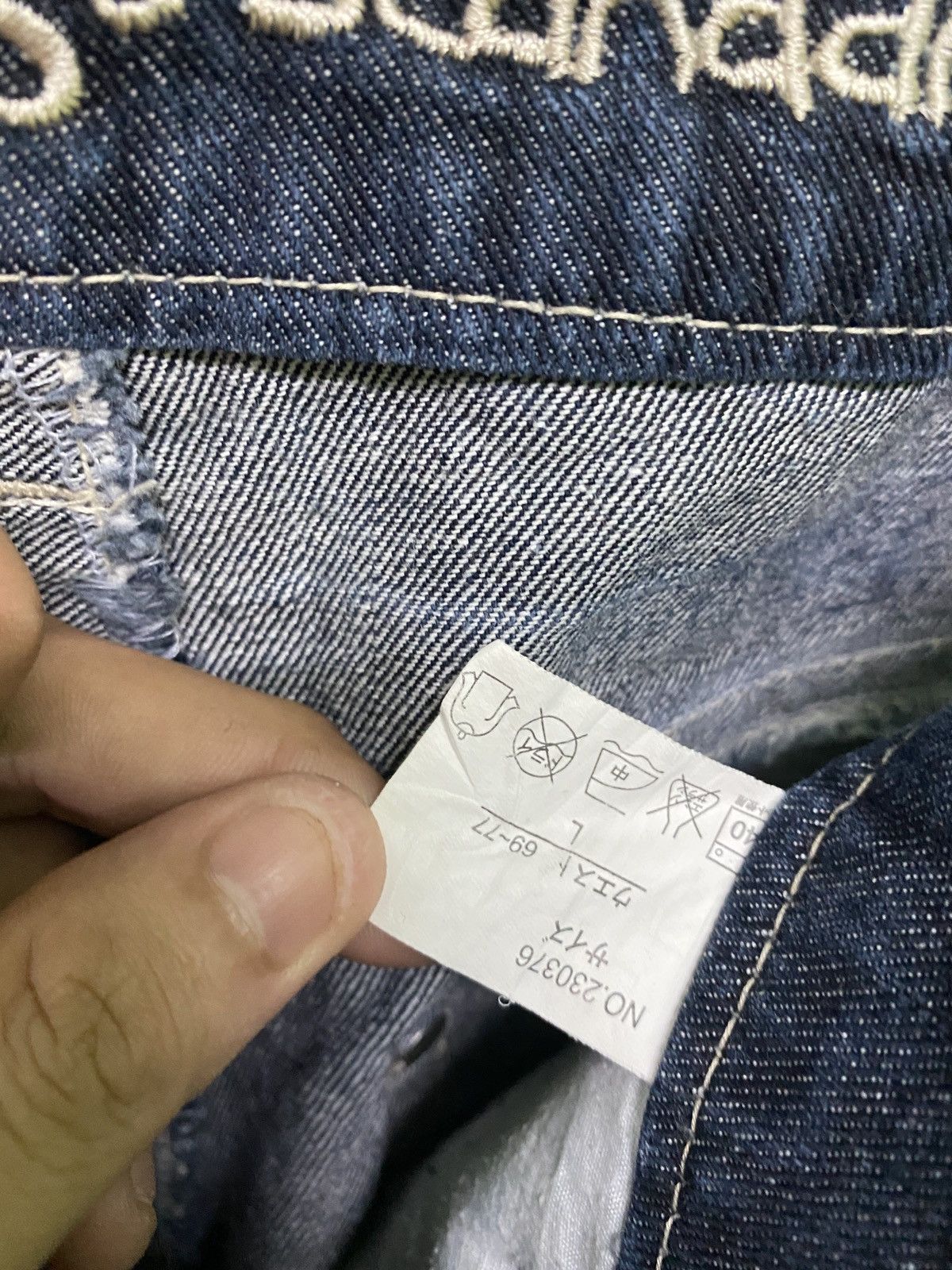 Japanese Brand Patches Printed Orignal Jeans Hysteric Glamour Style Denim Size US 32 / EU 48 - 14 Thumbnail