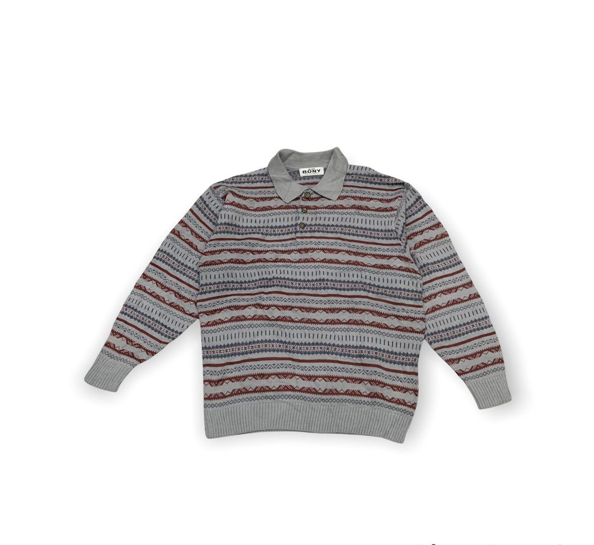 Alice San Diego × Aran Isles Knitwear ALICE BONY DESSIN Men Polo Knitwear Jumper Pullover Sweater Size US L / EU 52-54 / 3 - 1 Thumbnail