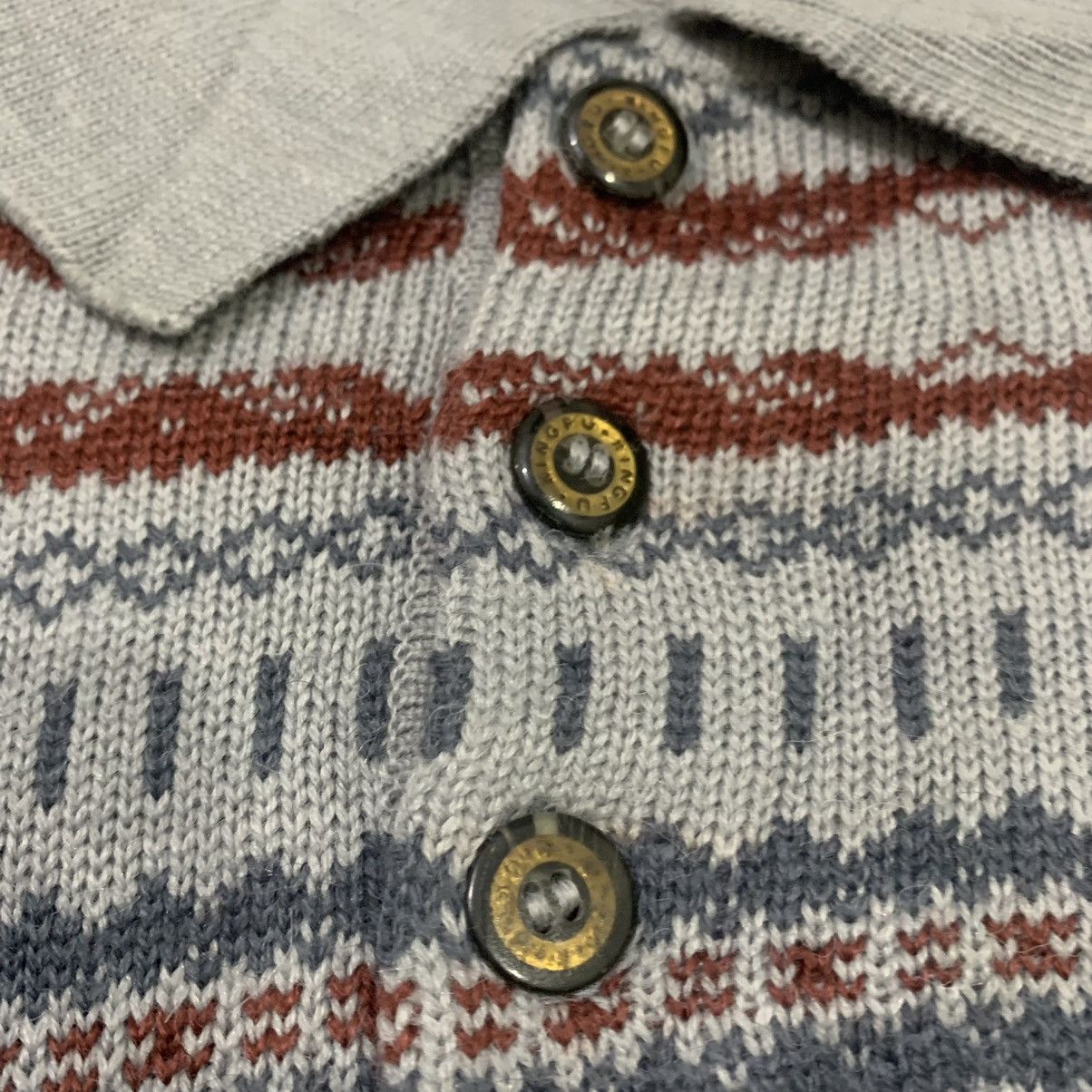 Alice San Diego × Aran Isles Knitwear ALICE BONY DESSIN Men Polo Knitwear Jumper Pullover Sweater Size US L / EU 52-54 / 3 - 8 Thumbnail