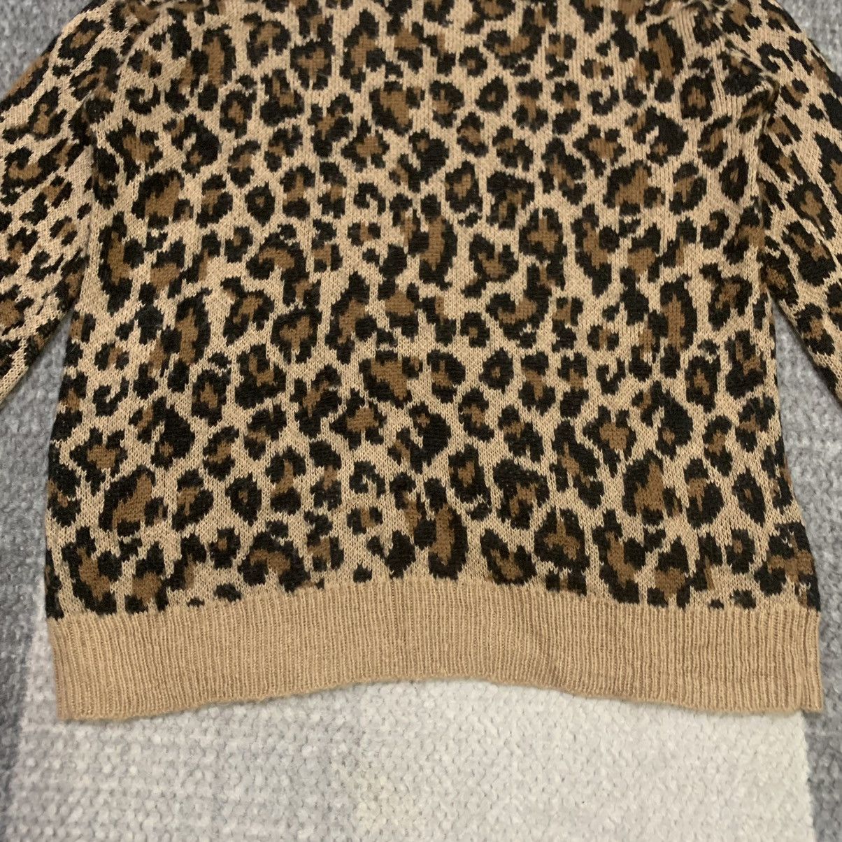 Homespun Knitwear × Tiger of Sweden GU Vtg Cheetah Leopard Pure Baggy Knitwear Pullover Sweater Size L / US 10 / IT 46 - 10 Thumbnail