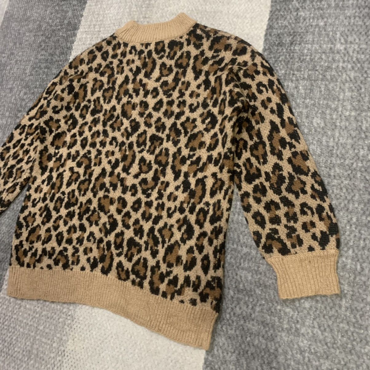 Homespun Knitwear × Tiger of Sweden GU Vtg Cheetah Leopard Pure Baggy Knitwear Pullover Sweater Size L / US 10 / IT 46 - 12 Thumbnail