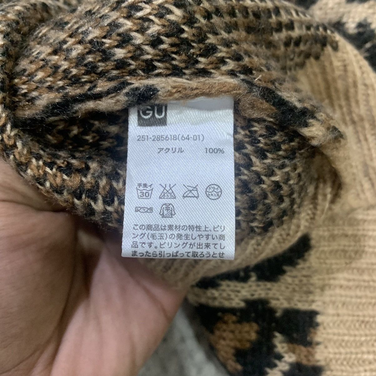 Homespun Knitwear × Tiger of Sweden GU Vtg Cheetah Leopard Pure Baggy Knitwear Pullover Sweater Size L / US 10 / IT 46 - 14 Thumbnail